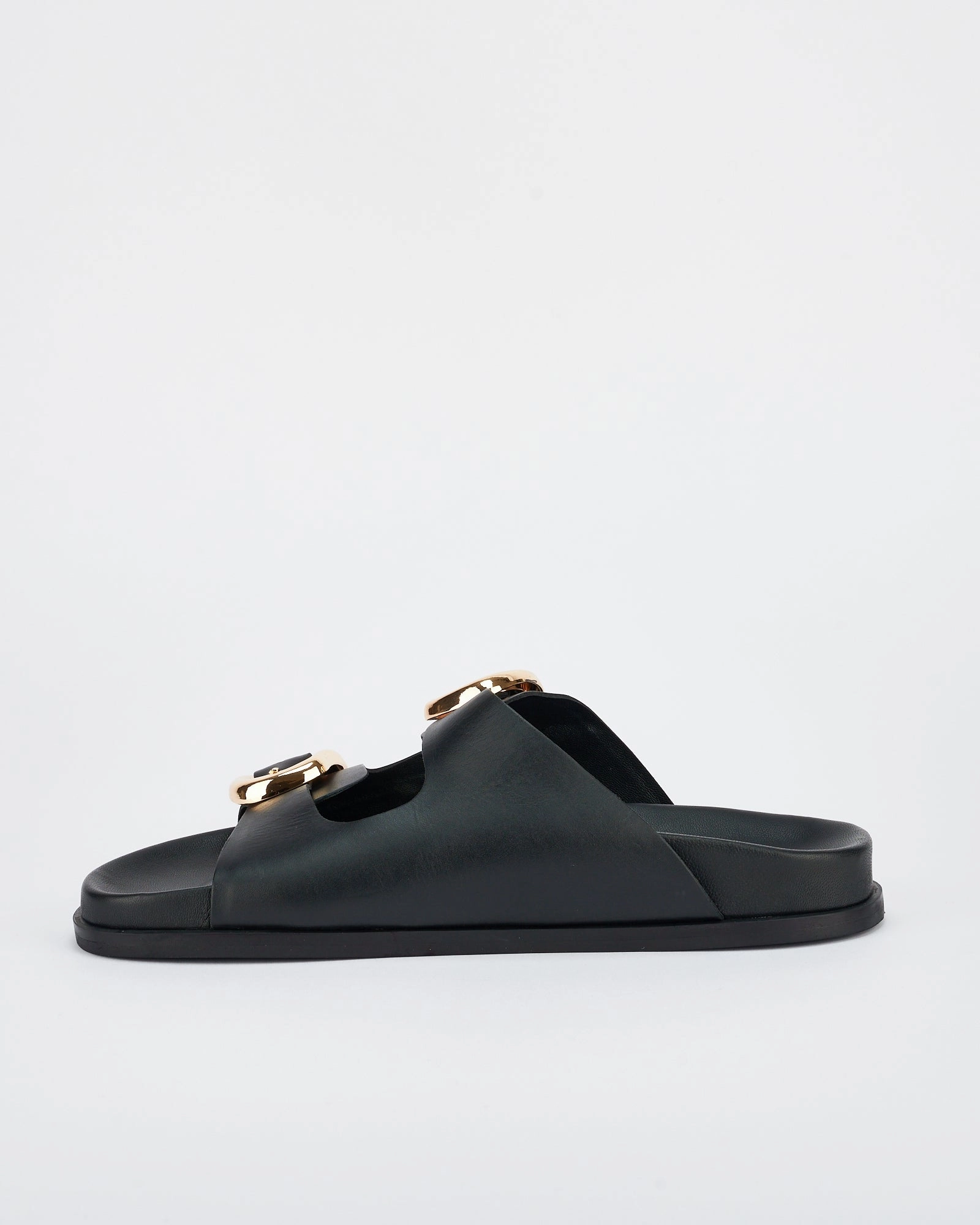 San Jose Footbed Black/Gold Baltimore Slippers