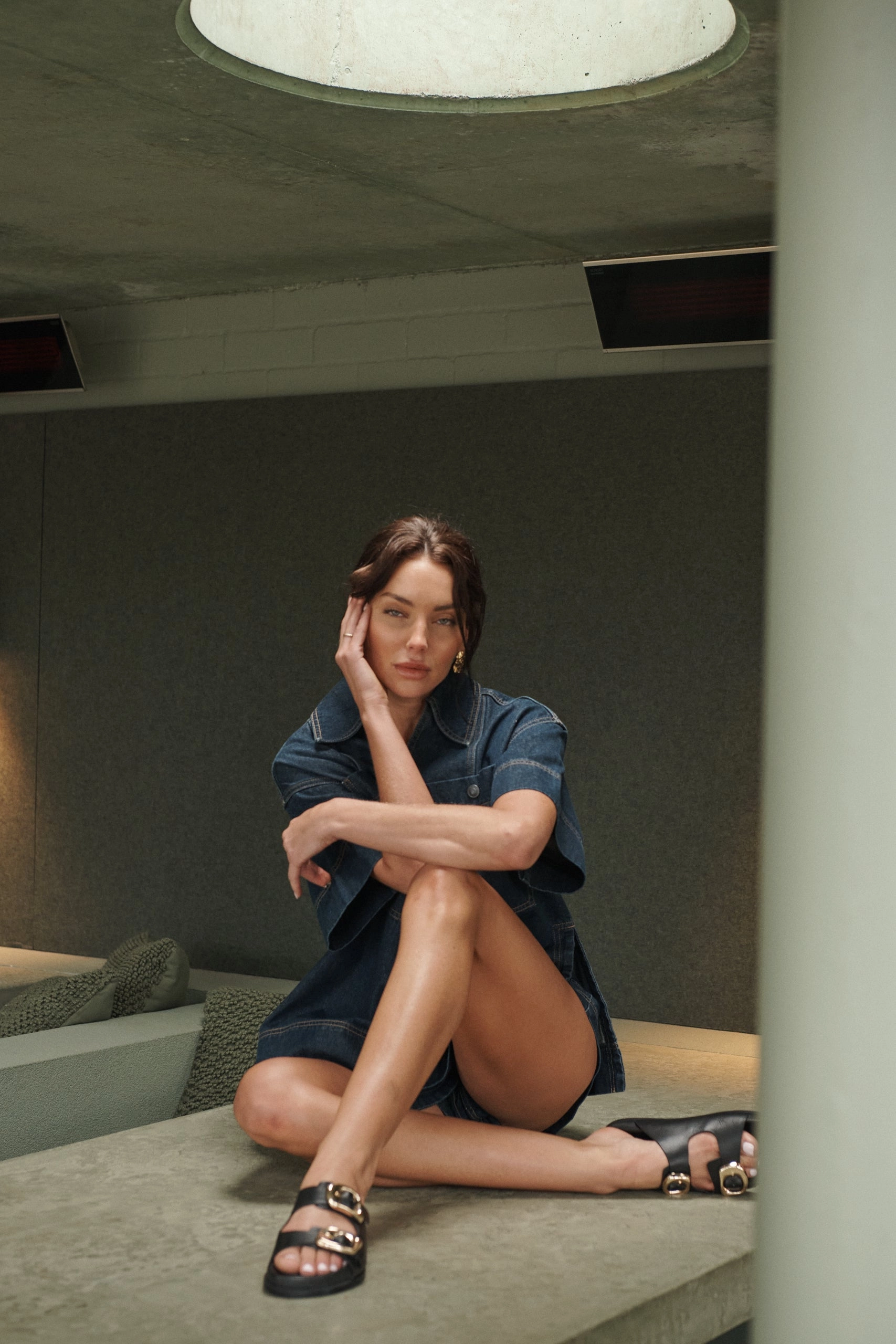 32 Degree Slippers San Jose Footbed Black/Gold