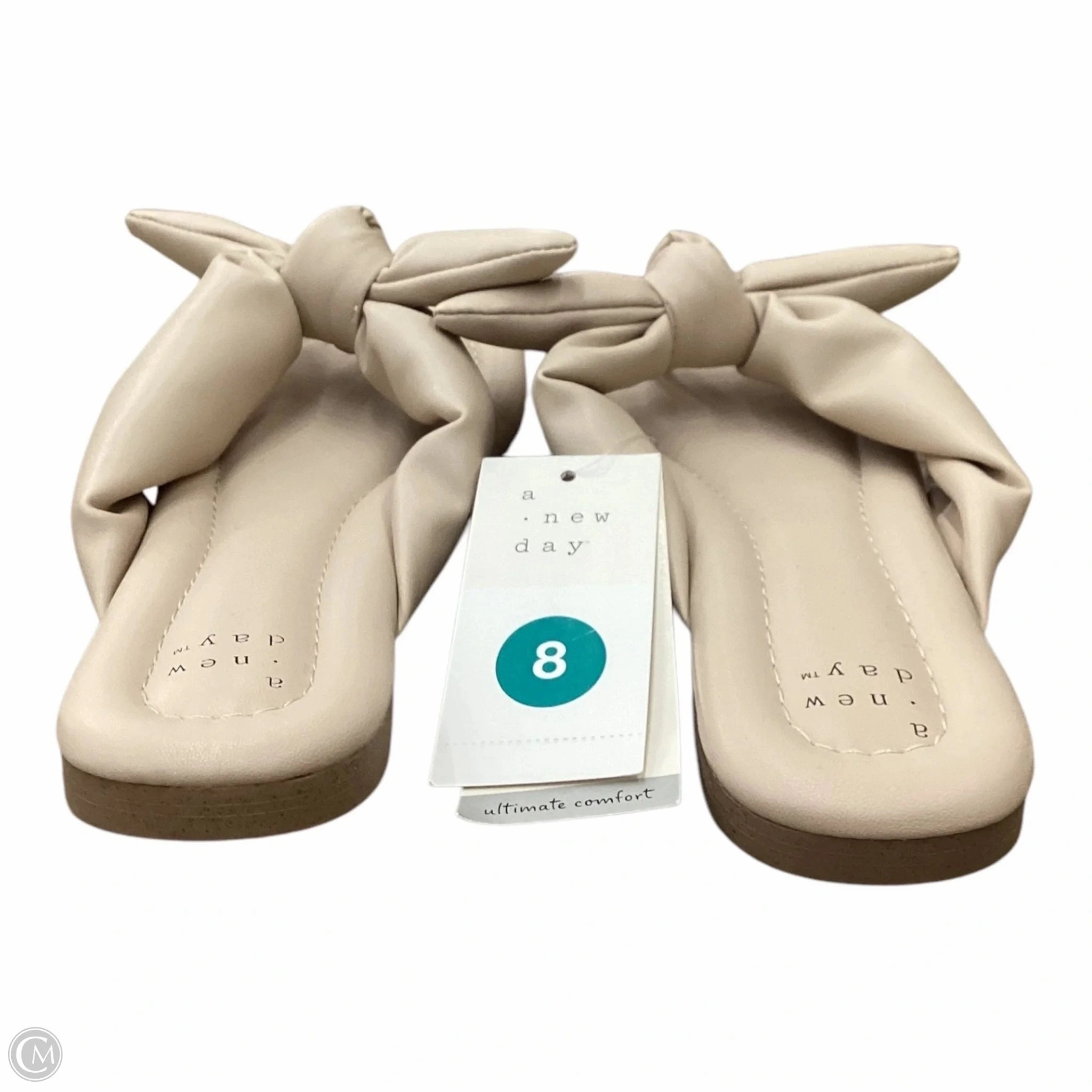 Clean Stinky Flip Flops Sandals Flip Flops By A New Day In Beige, Size: 8