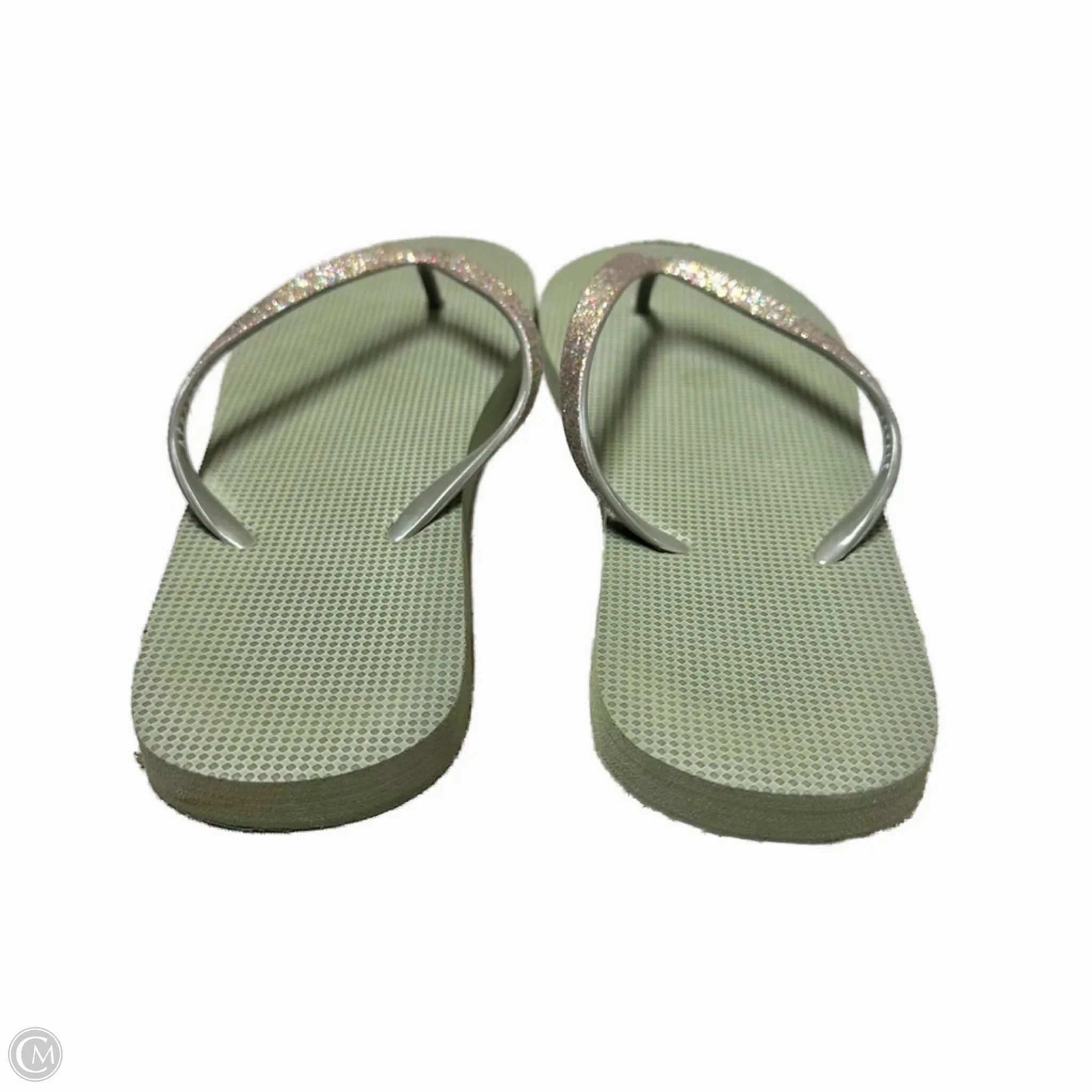 Sandals Flip Flops By Aeropostale In Green, Size: 7 Meijer Flip Flops