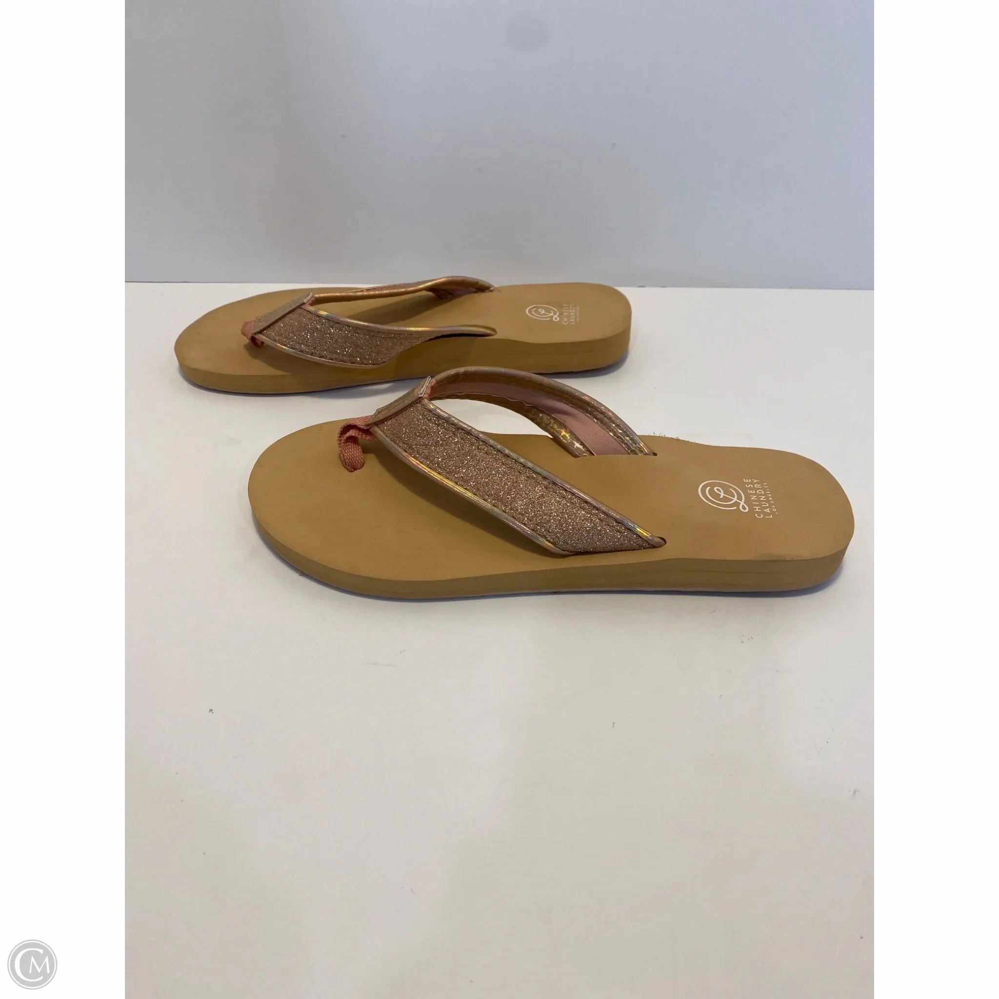 Expensive Flip Flops Sandals Flip Flops By Chinese Laundry In Tan, Size: 6
