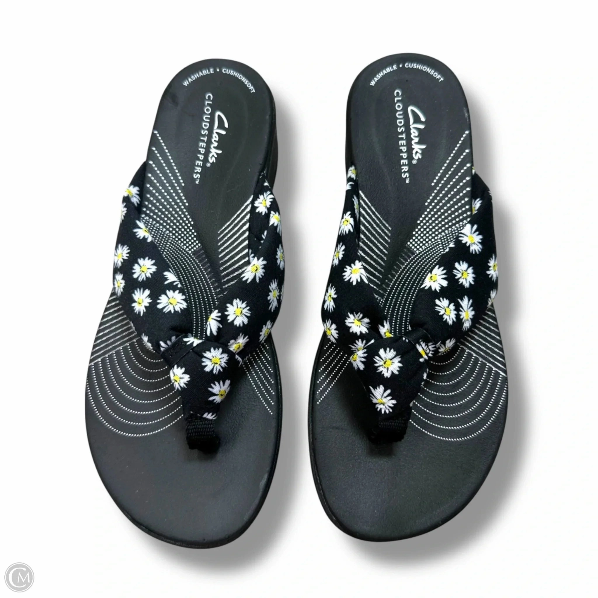 Camilla Flip Flops Sandals Flip Flops By Clarks In Floral Print, Size: 7