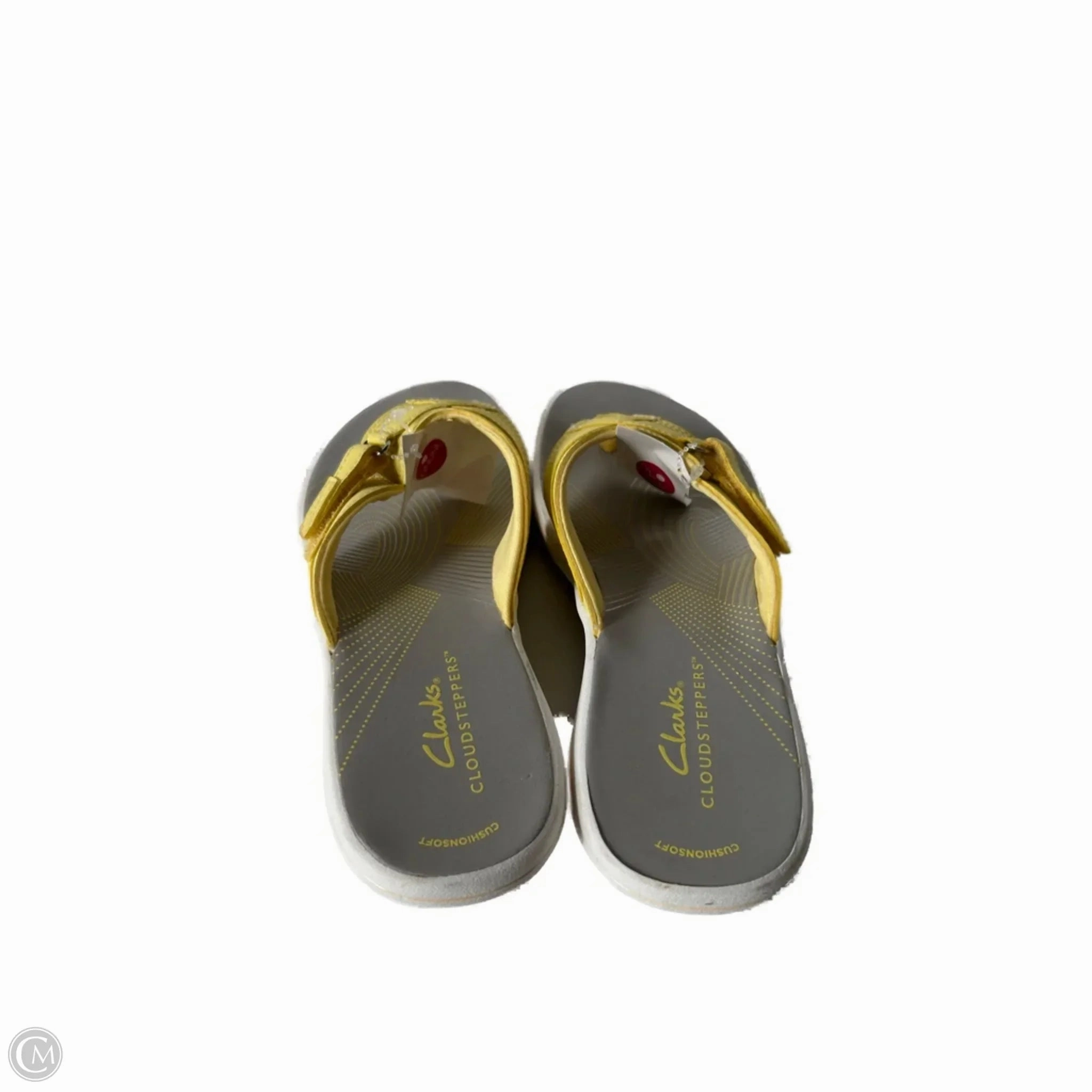 Sandals Flip Flops By Clarks In Yellow, Size: 7 Flip Flops Burning Feet