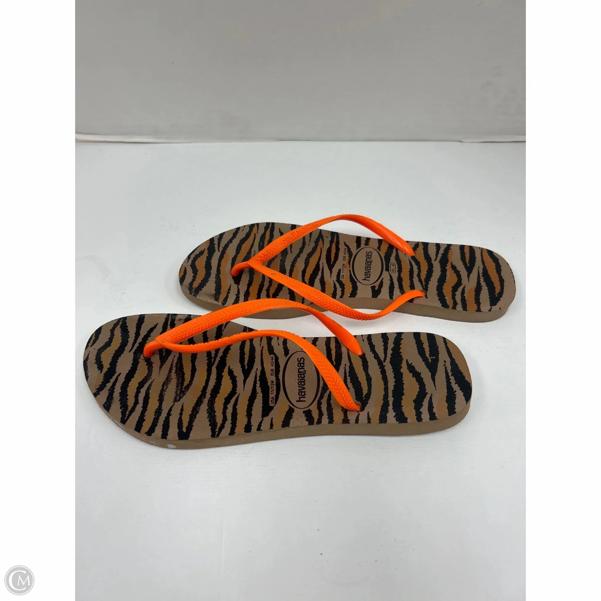 Sandals Flip Flops By Havaianas In Animal Print, Size: 11 Comfort Flip Flops Size 8