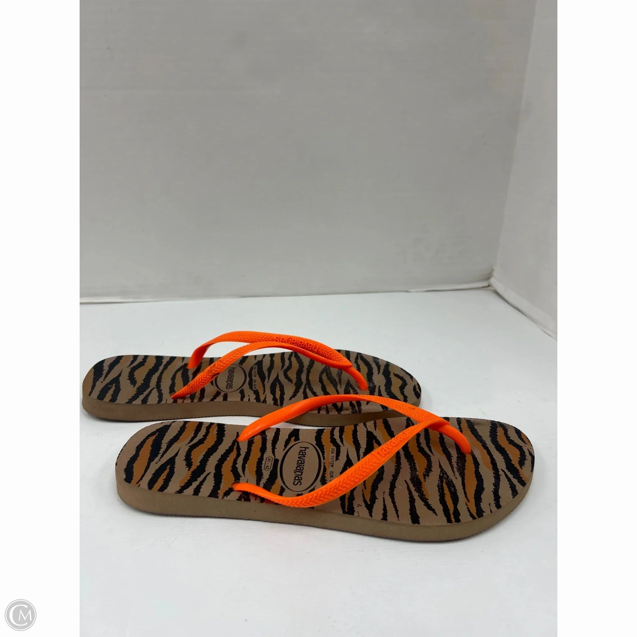 Sandals Flip Flops By Havaianas In Animal Print, Size: 11 Noisy Flip Flops