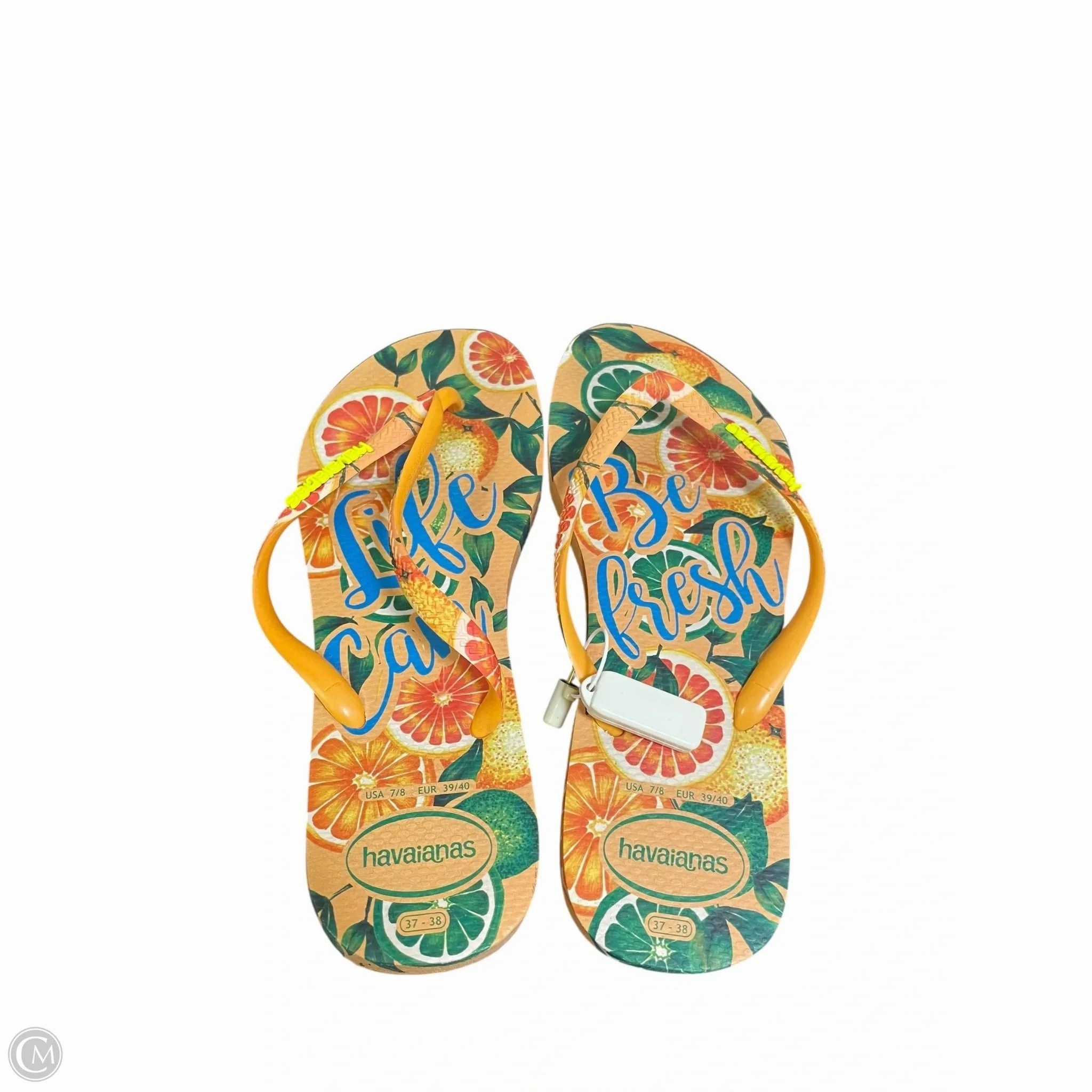 Sandals Flip Flops By Havaianas In Orange, Size: 7.5 Flip Flops For Bad Ankles