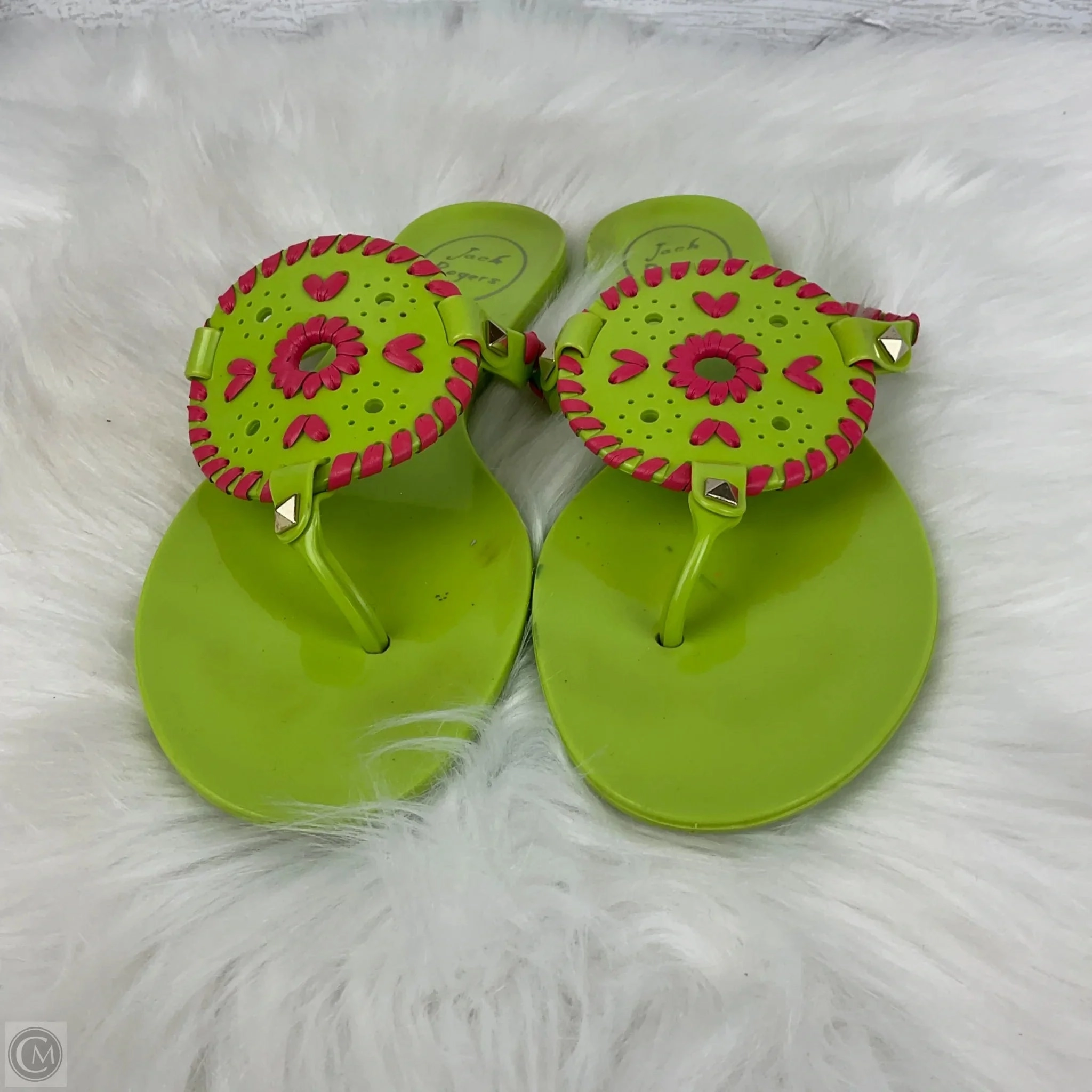 Sandals Flip Flops By Jack Rogers In Green, Size: 6 Flipping Flopping
