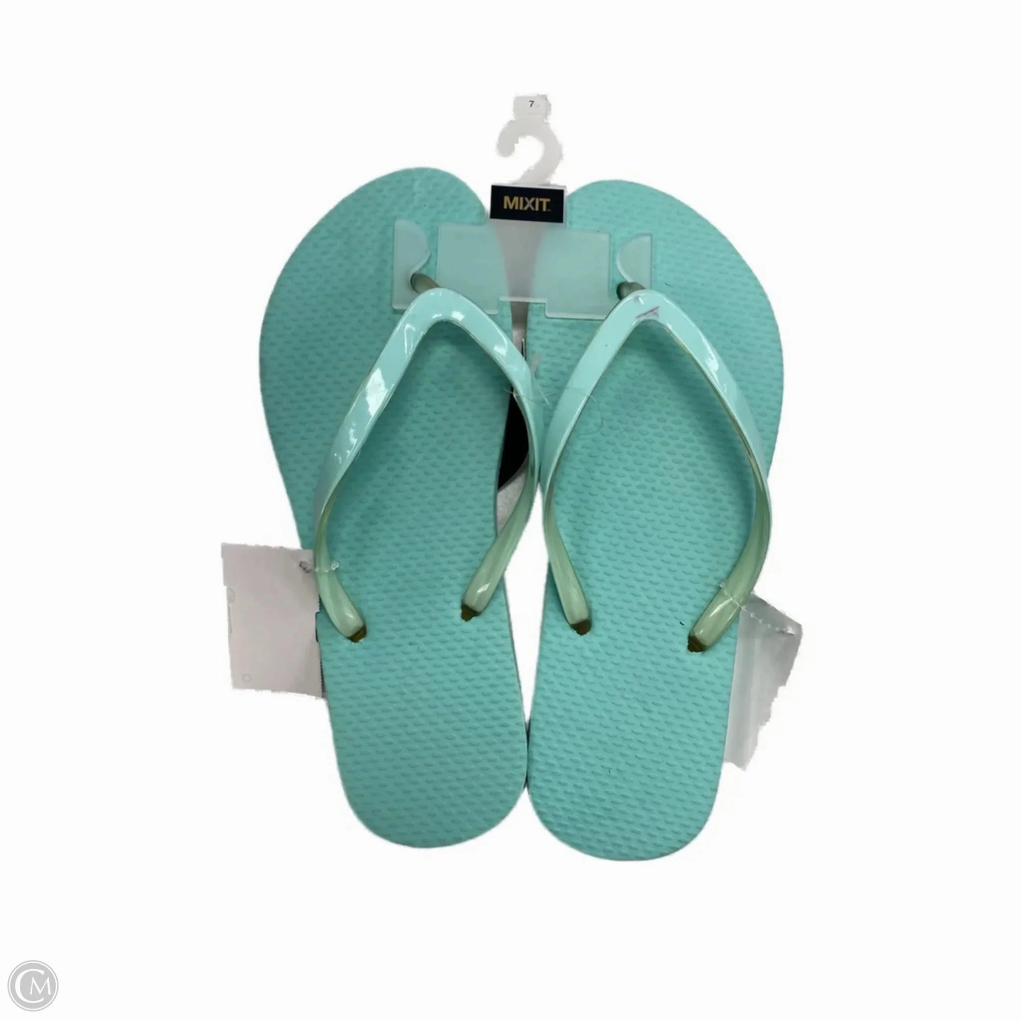 Sandals Flip Flops By Mix It In Blue, Size: 7 Flip Flops Ugly Feet