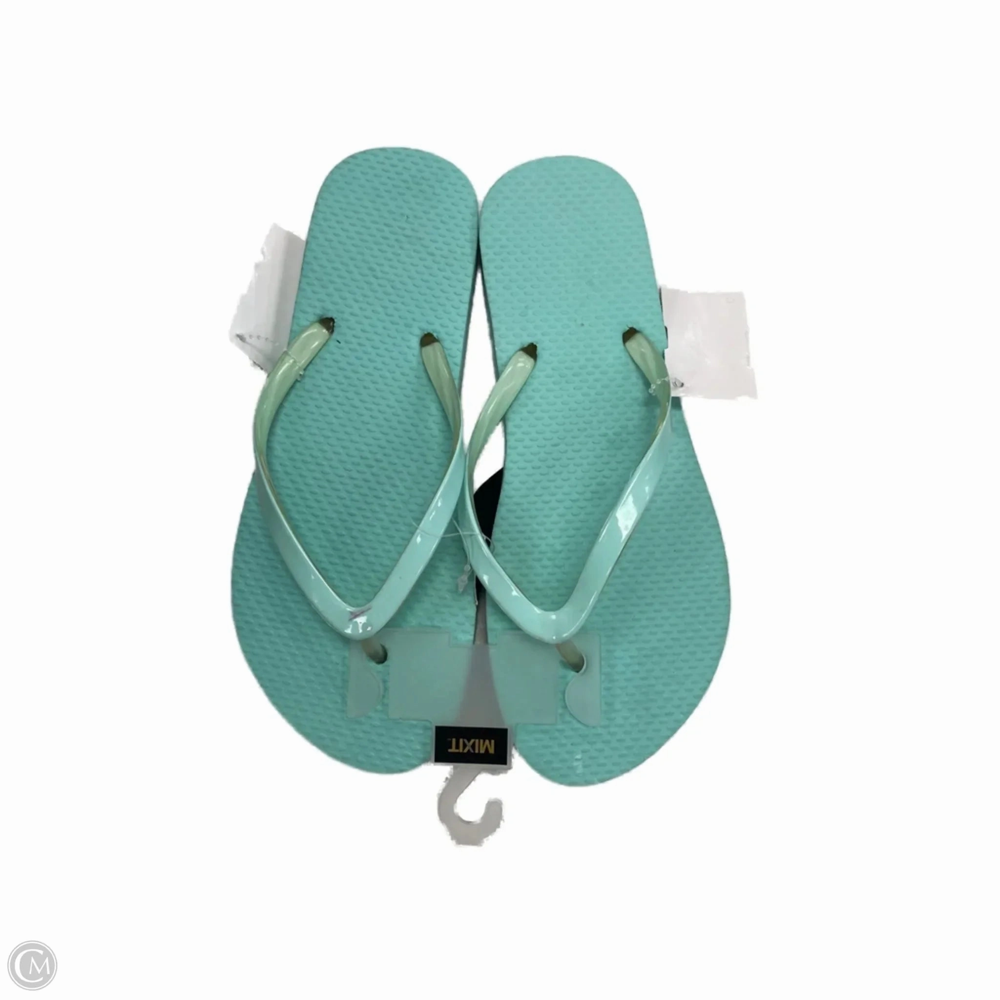 Sandals Flip Flops By Mix It In Blue, Size: 7 Calf Pain From Flip Flops