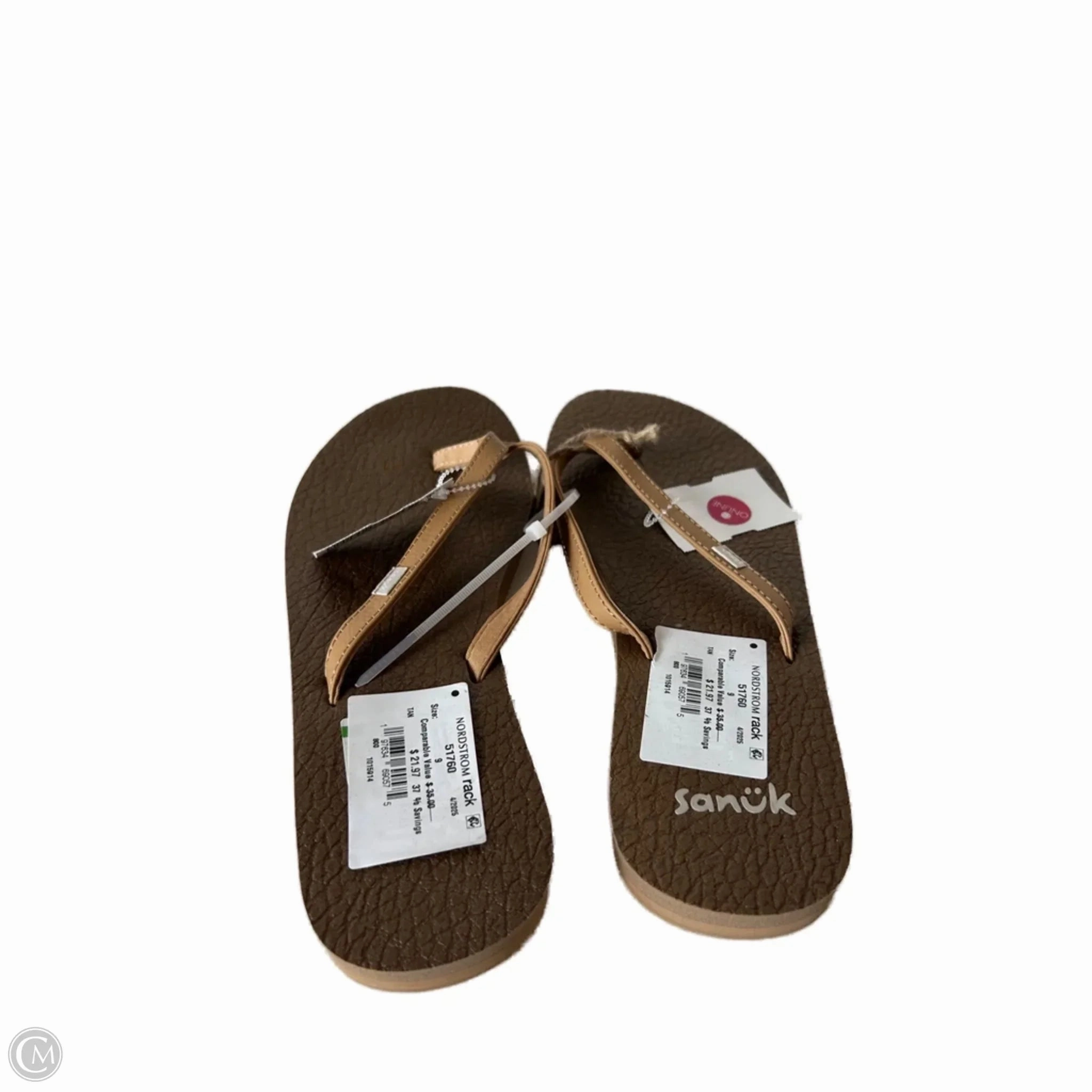 Badass Flip Flops Sandals Flip Flops By Sanuk In Brown, Size: 9