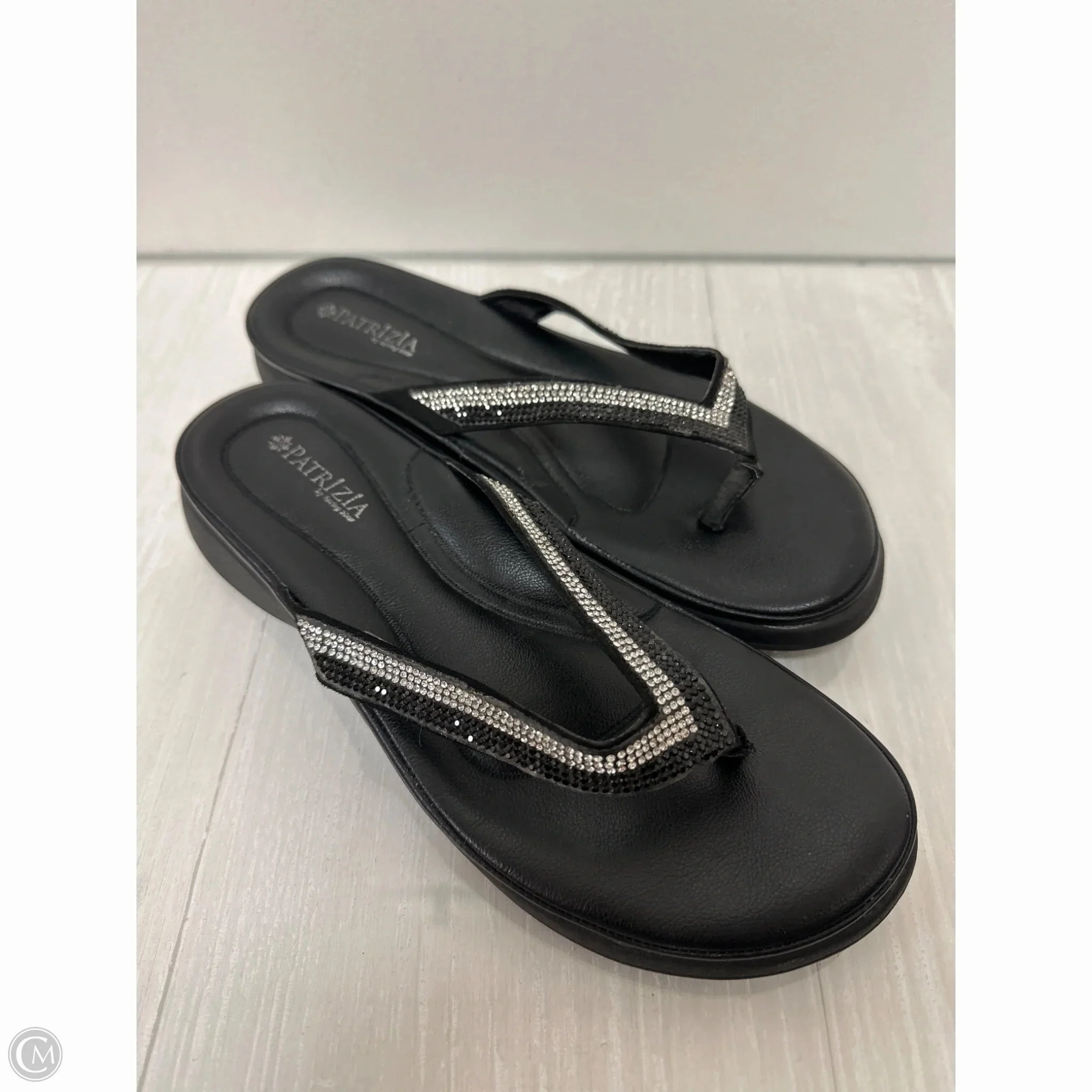 Non Skid Flip Flops Sandals Flip Flops By Spring Step In Black, Size: 10.5