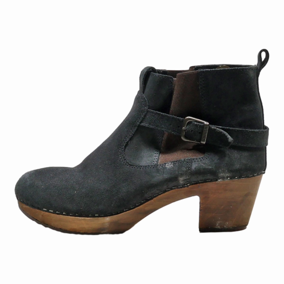 SANITA Chelsea Boots Black Suede Womens UK 9 Redwood Chelsea Boots