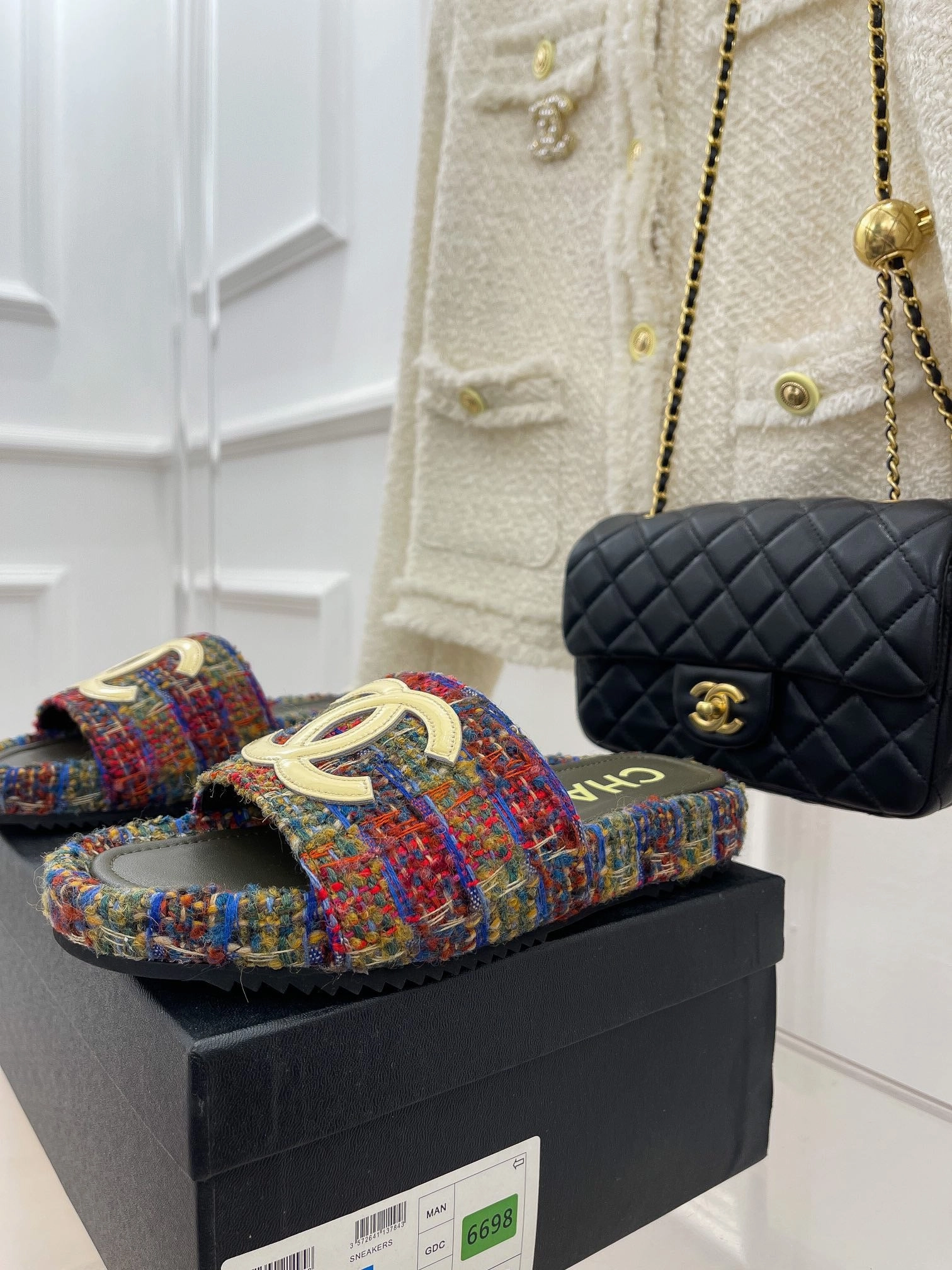 SE1018 CC Slippers / Size5-10 High Vamp Flat Shoes