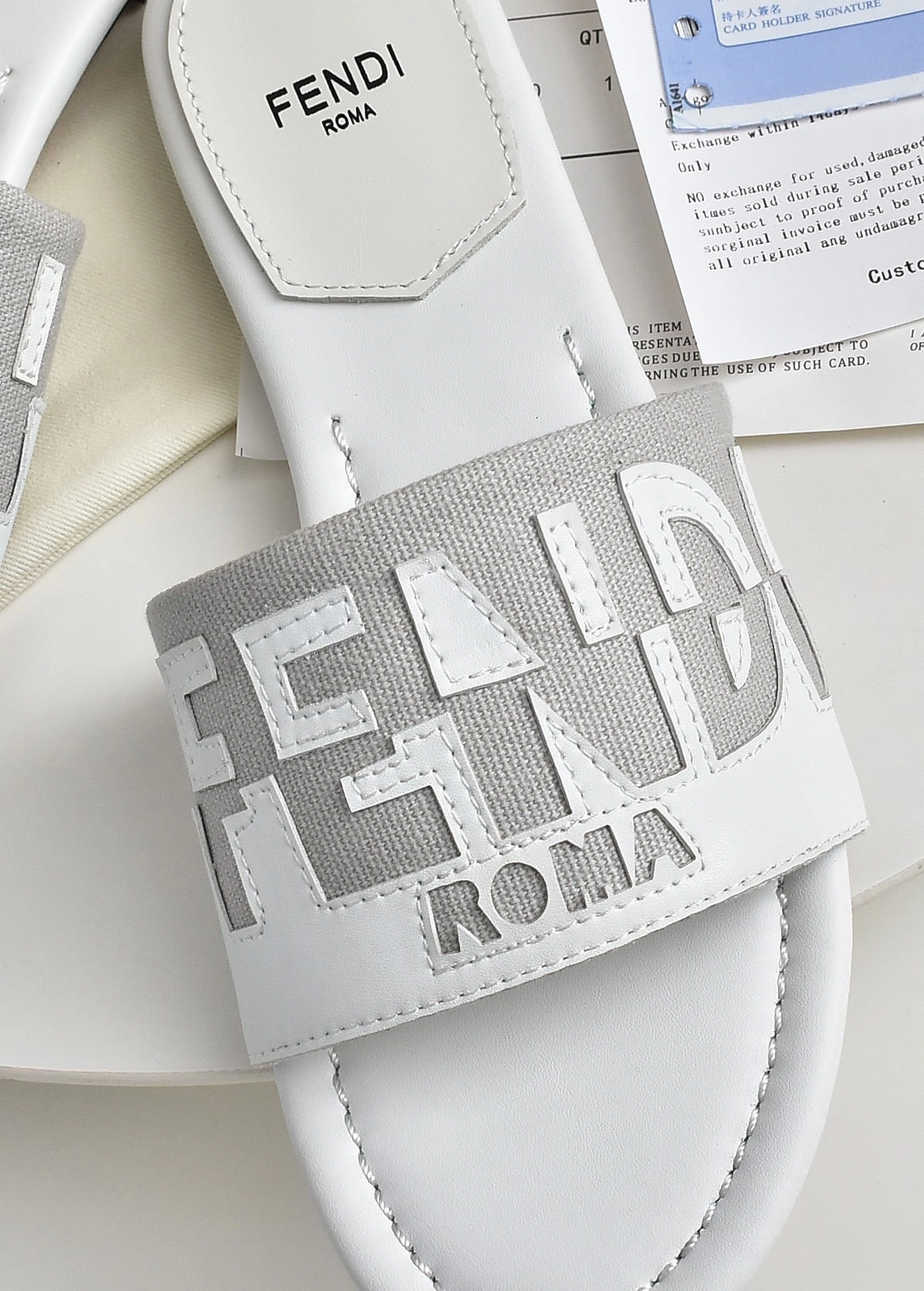 Flat Feet Cycling Shoes SE1059 FENDI Signature Slides / Size5-11