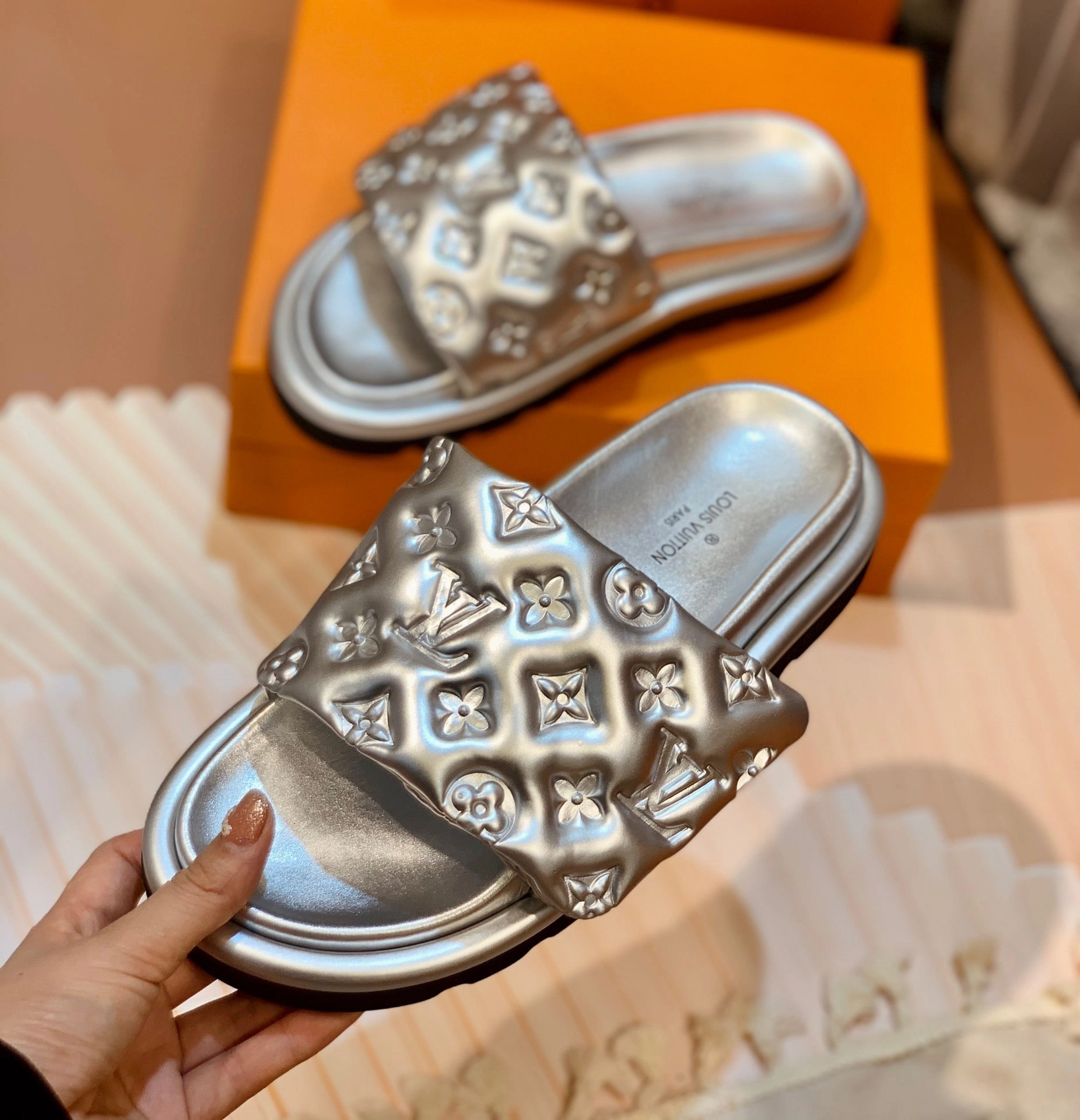 Flat Tip Shoes SE1100 LB Pool Pillow Flat Comfort Mule  /  Size5-11