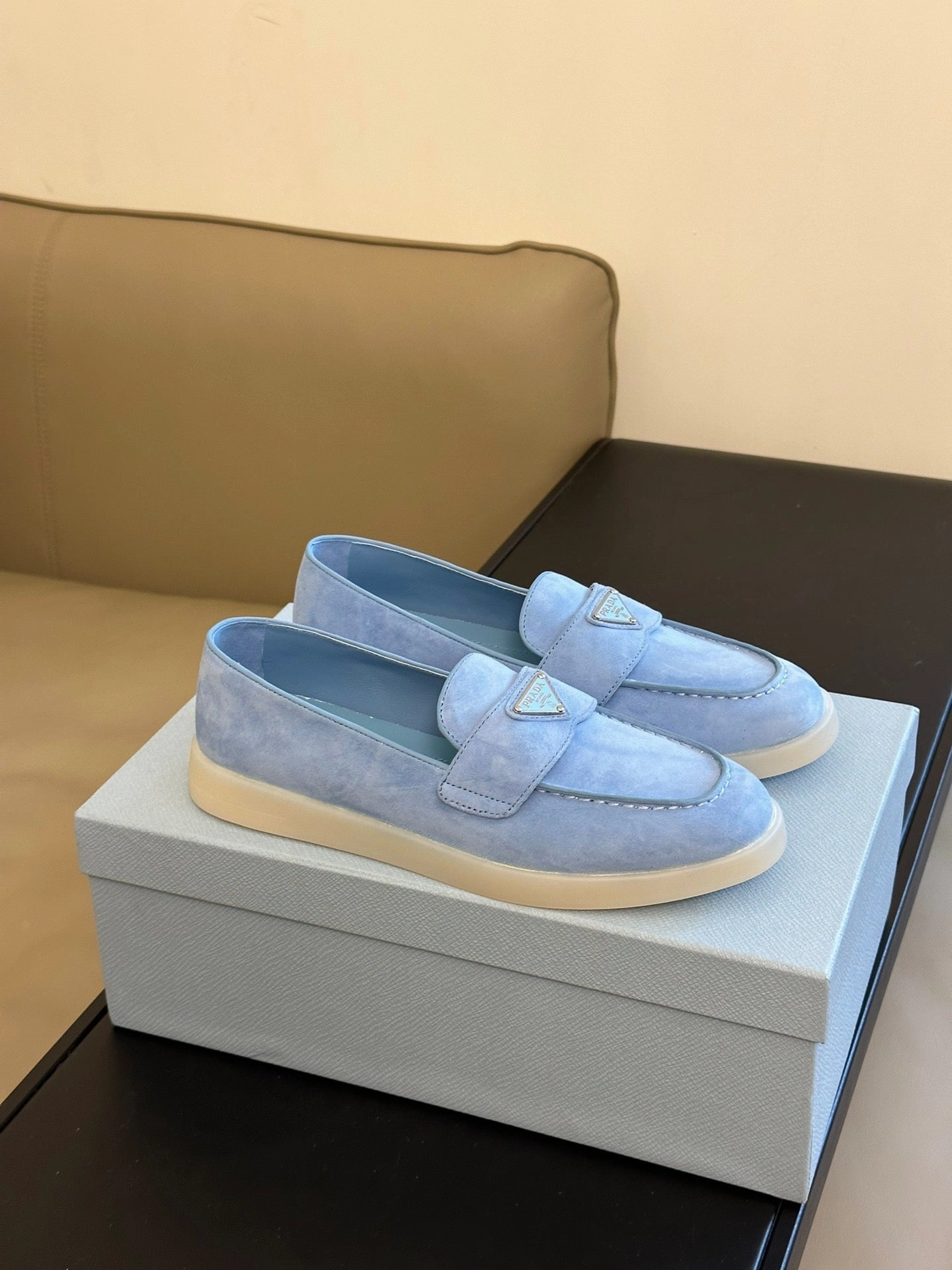 Flat Interview Shoes SE1158 PD Suede Leather Loafers / Size5-10