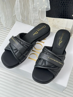 SE1172 Dio(r)evolution Slide / Size5-9 Flat Shoes With A Strap Across The Ankle
