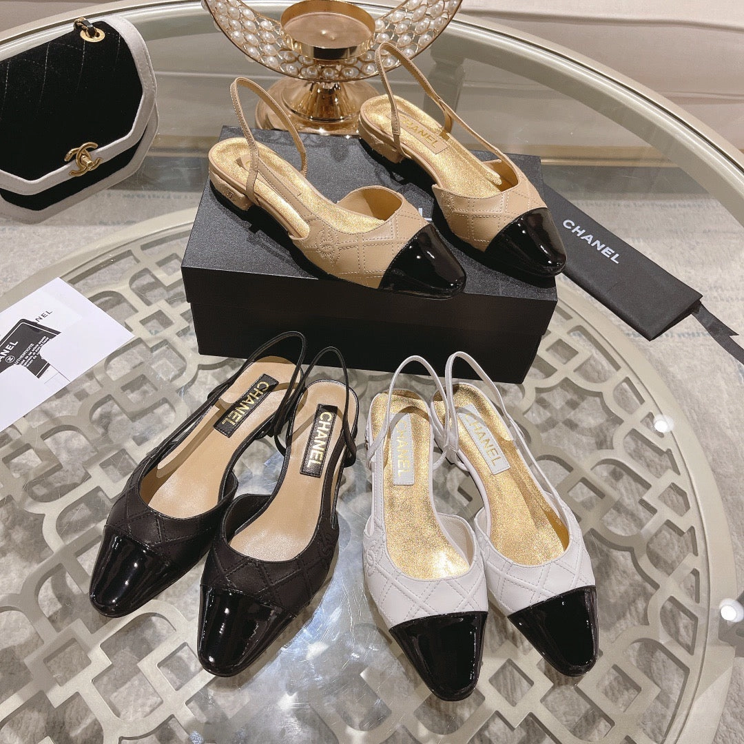 Flat Slingback Shoes Wide Fit SE1195 CC Slingbacks / Size5-12