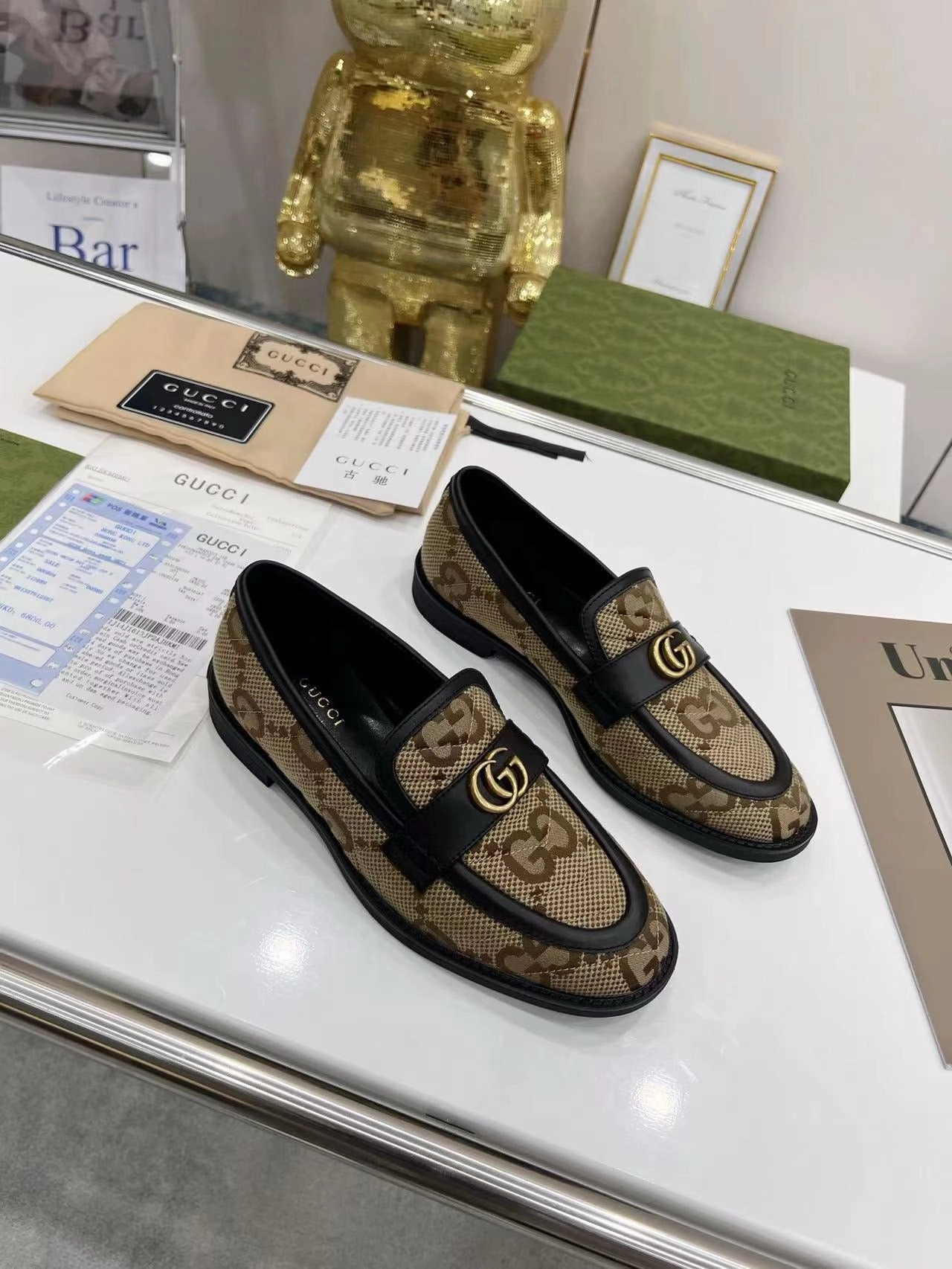 Snake Flat Shoes SE1456 Gucci Women's Horsebit 1953 Loafer / Size5-11