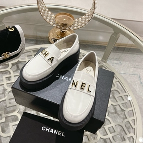 Flat Wide Running Shoes SE1474 Chanel Moccasins / Size5-10
