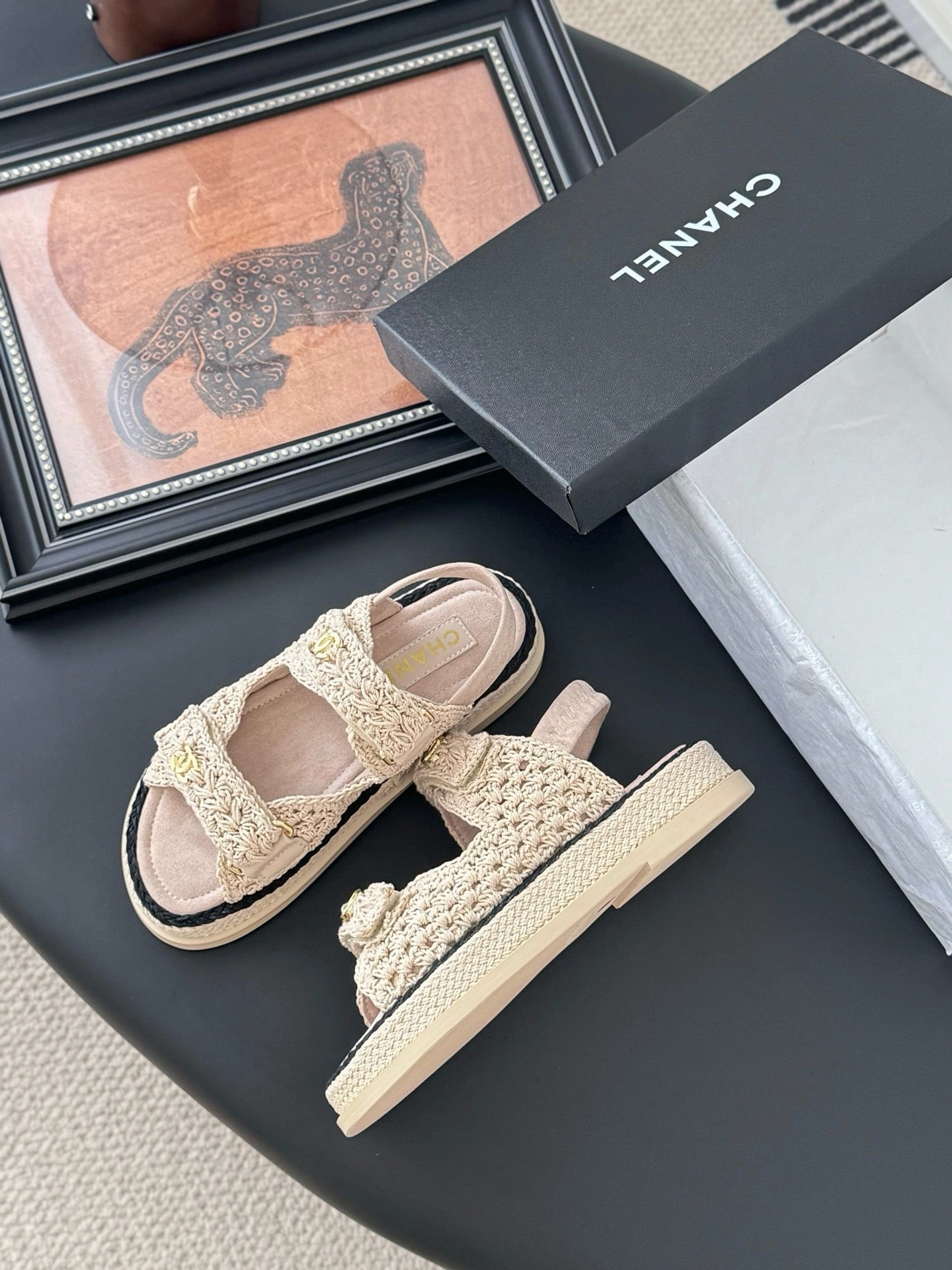 Types Of Flat Shoes SE1621 Chanel Sandals / Size5-9