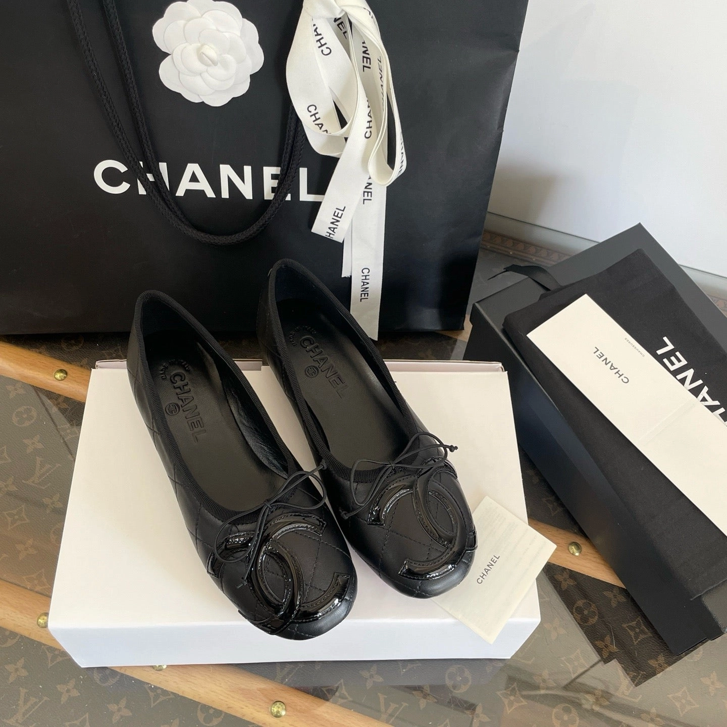 SE1637 Chanel Ballet Flats / Size5-11 Road Bike Shoes For Flat Pedals
