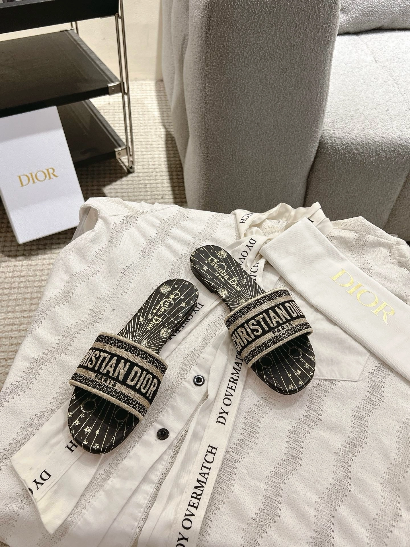 Flat Shoes With Dresses SE1654 Dior Dway Slide / Size5-12