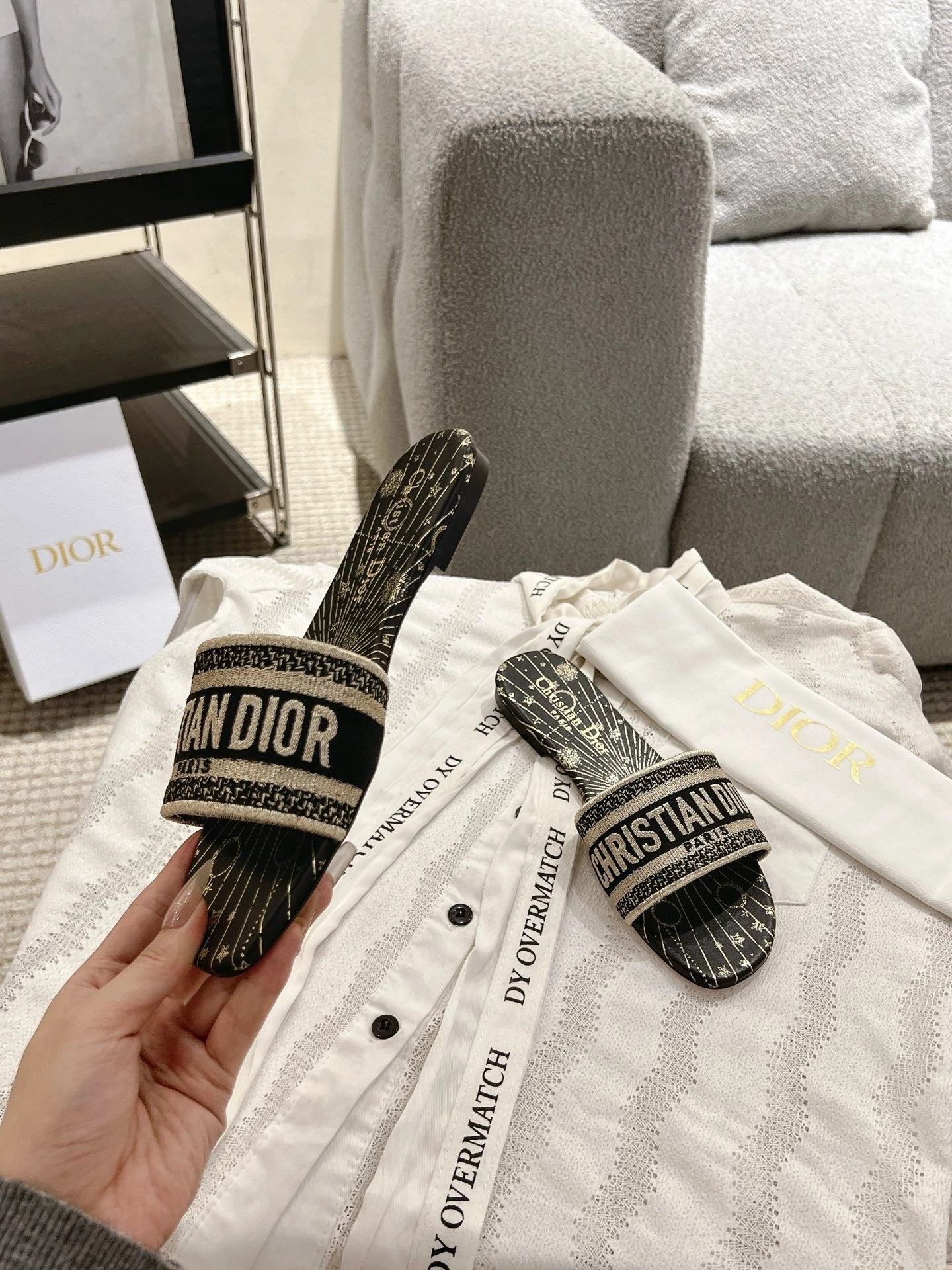 SE1654 Dior Dway Slide / Size5-12 Rocky Shoes Flats