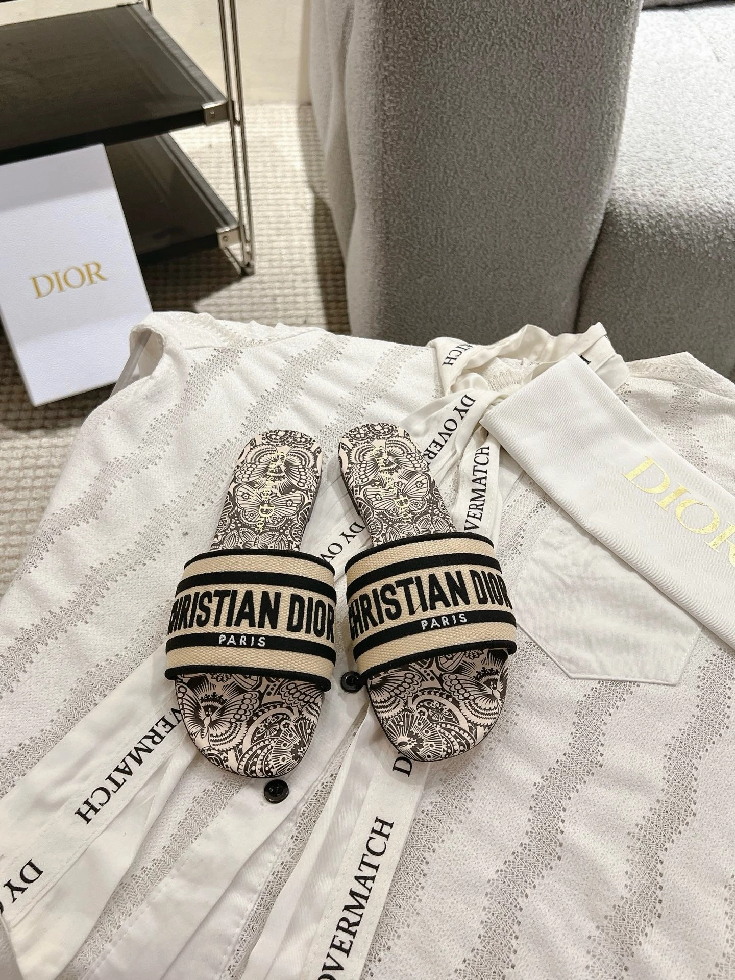 Closed Toe Flat Shoes SE1658 Dior Dway Slide / Size5-12