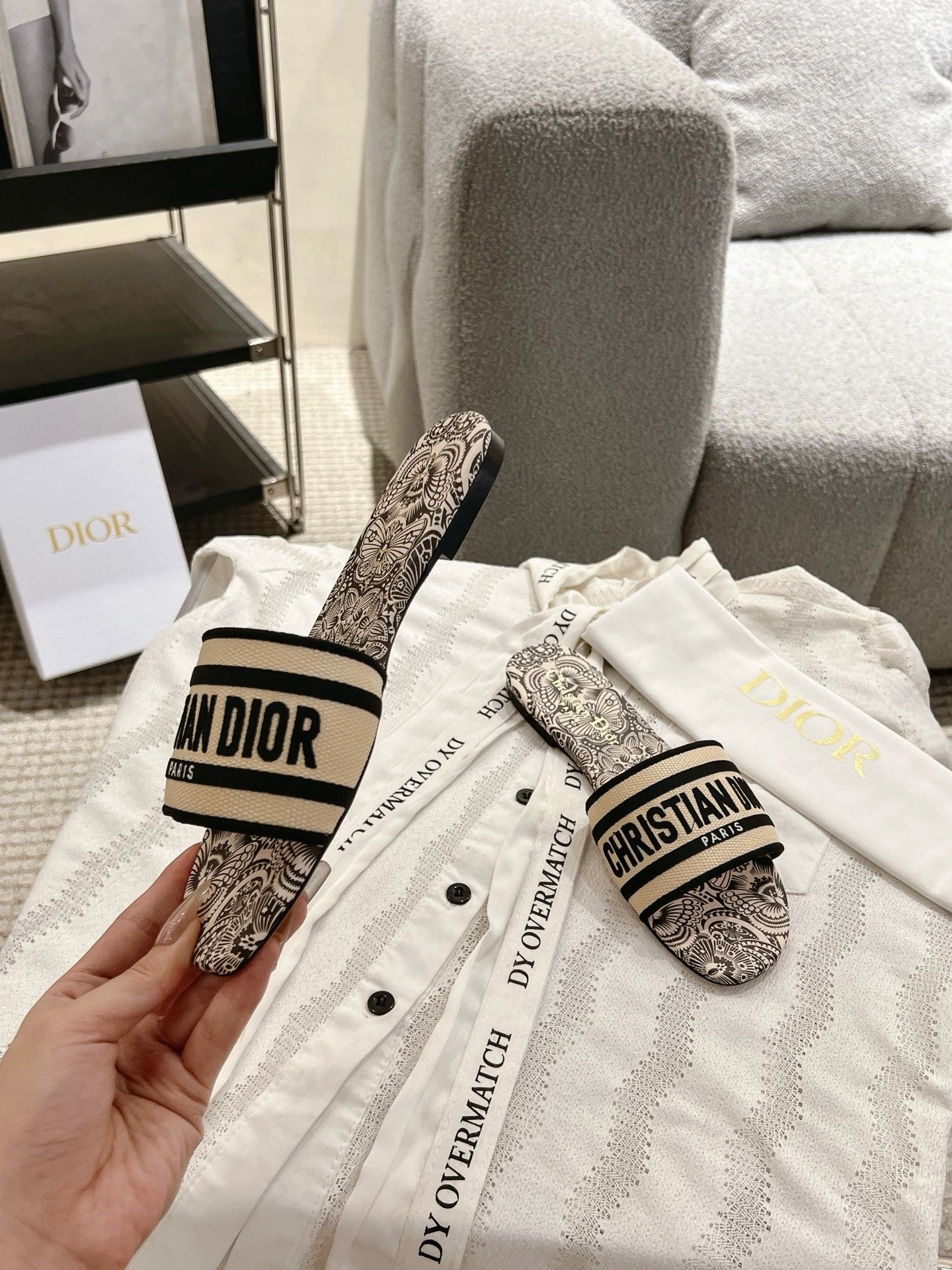 Flat Shoes Fashion SE1658 Dior Dway Slide / Size5-12