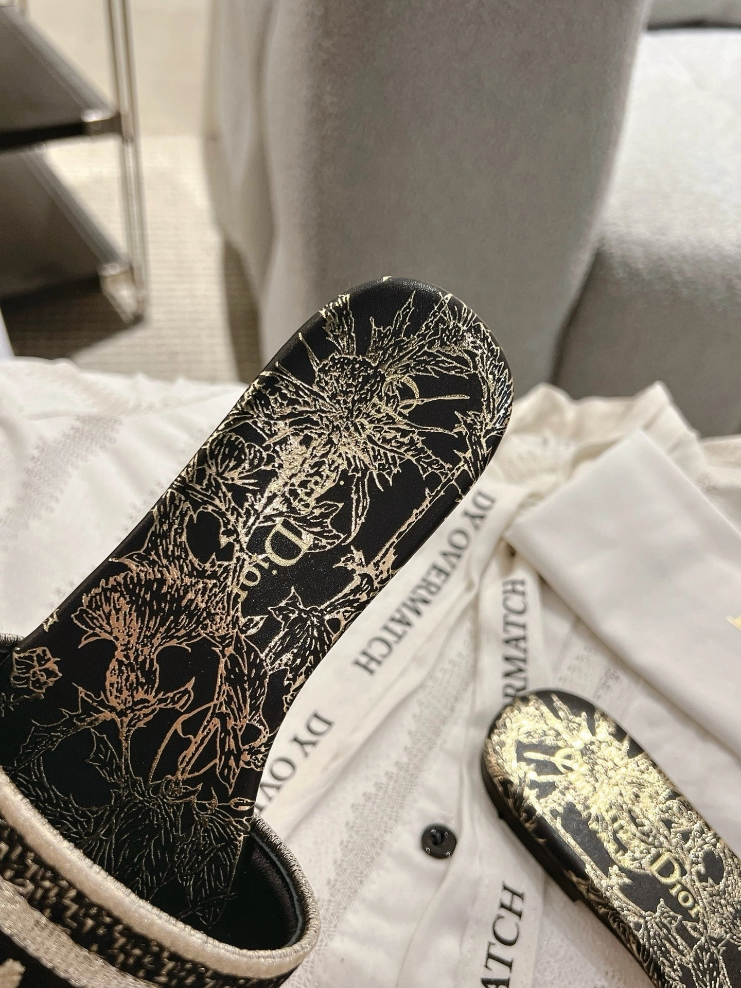 Flat Cute Shoes SE1661 Dior Dway Slide / Size5-12