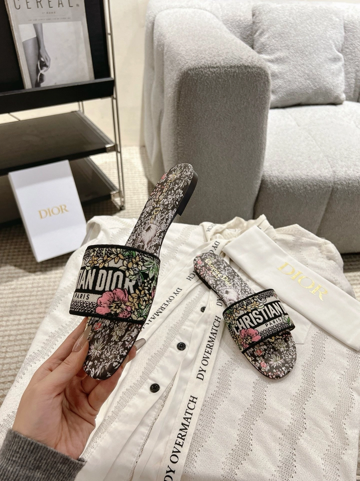 Shoes For Flat-footed Peopl SE1663 Dior Dway Slide / Size5-12