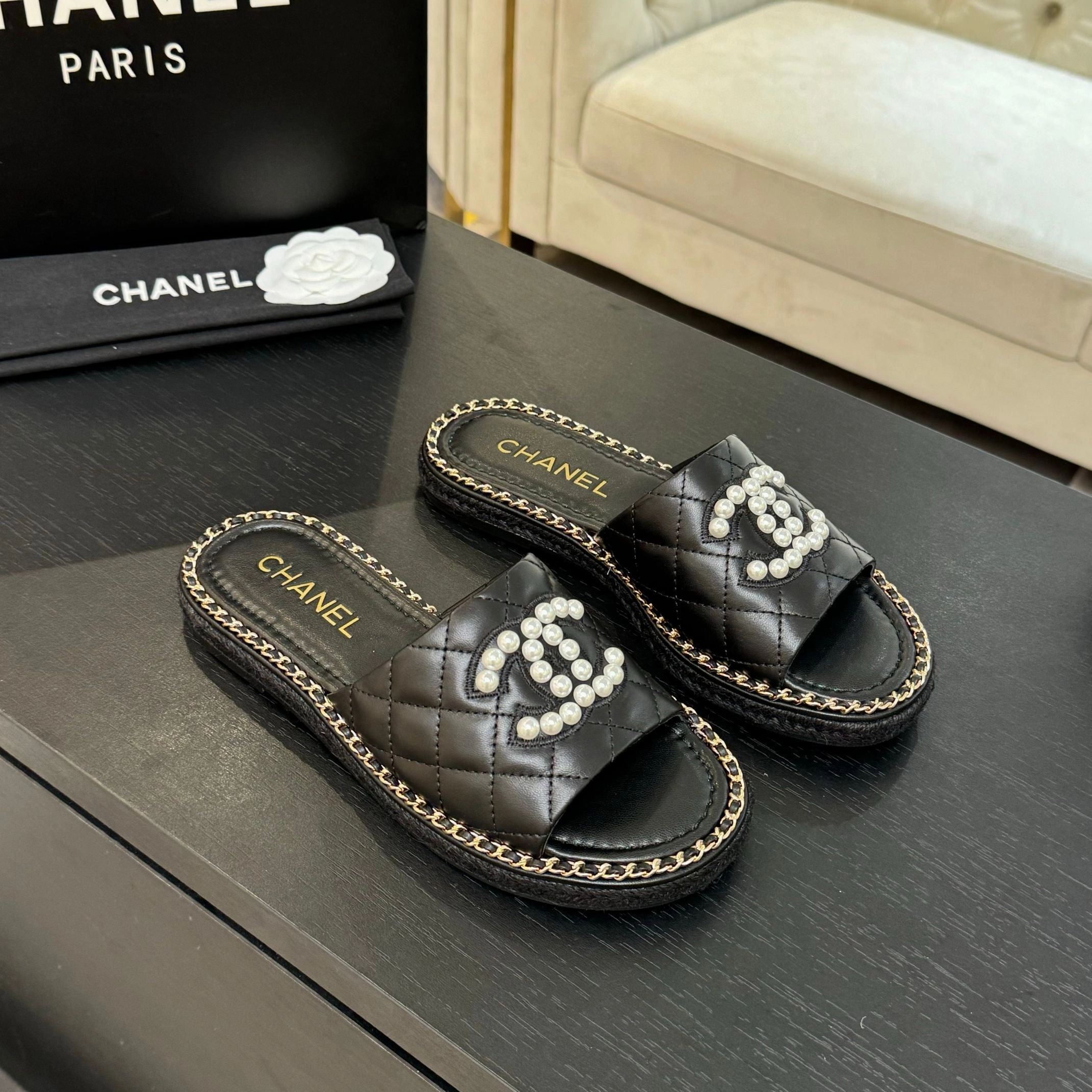 SE1671 Chanel Mules / Size5-11 Flat Shoes Oxford