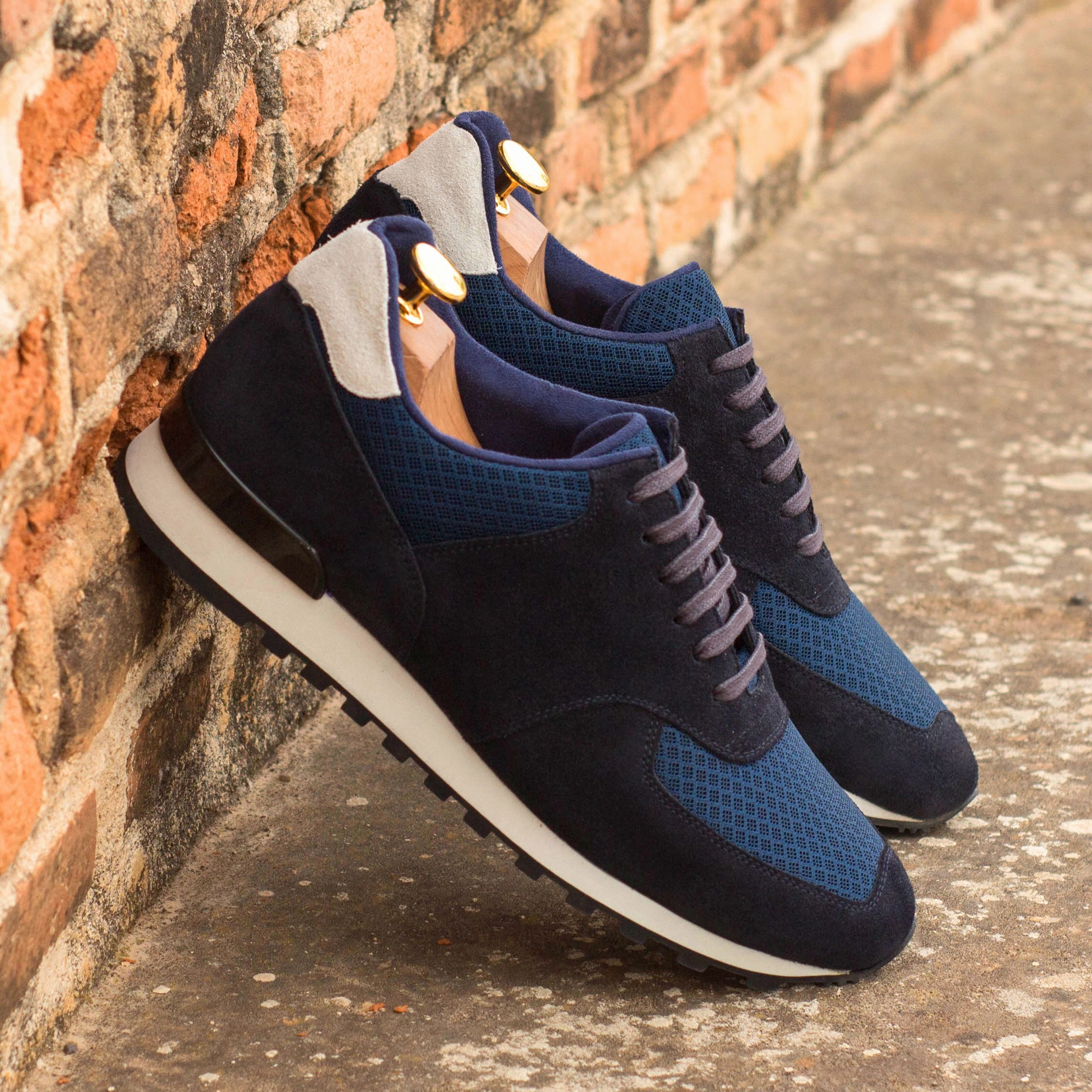 Sorel Kinetic Sneakers Navy Suede & Mesh Jogger Sneakers