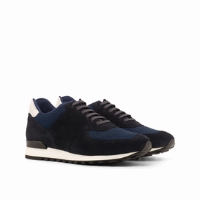 Sneakers Wave Rider Navy Suede & Mesh Jogger Sneakers