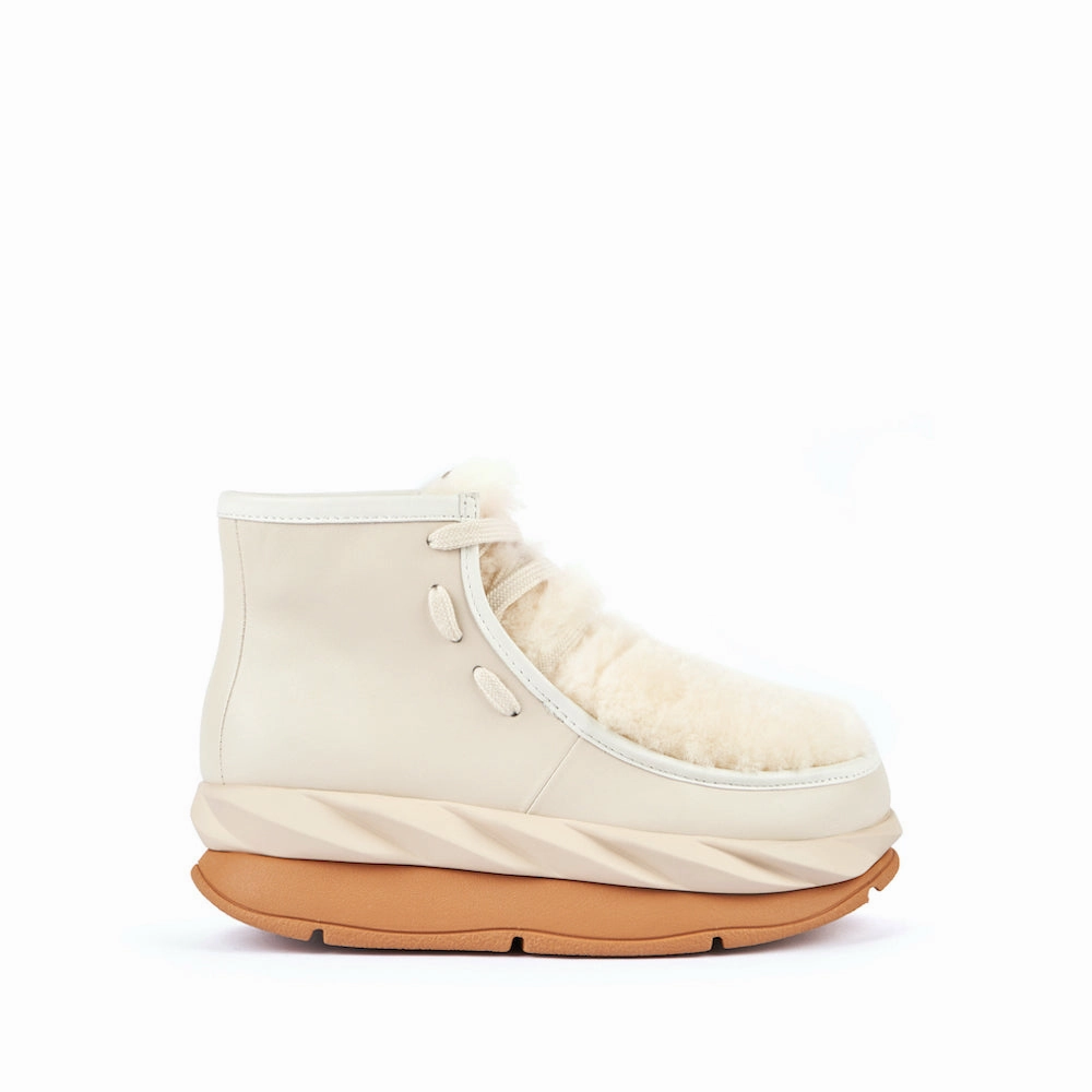 Bright Ankle Boots MELLOW WABOO CREAM