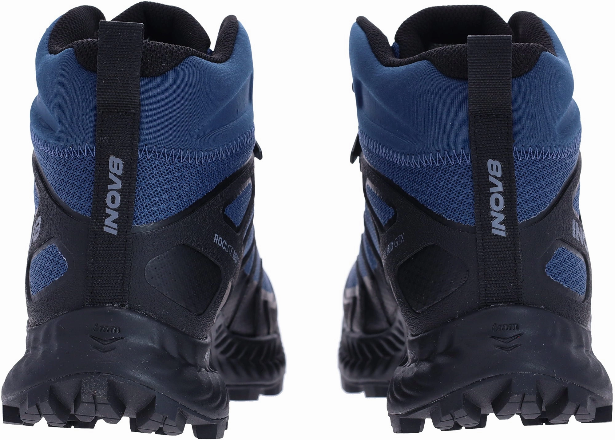 Ecco Hiking Boots Inov8 Roclite Mid GORE-TEX WIDE FIT Mens Walking Boots - Blue