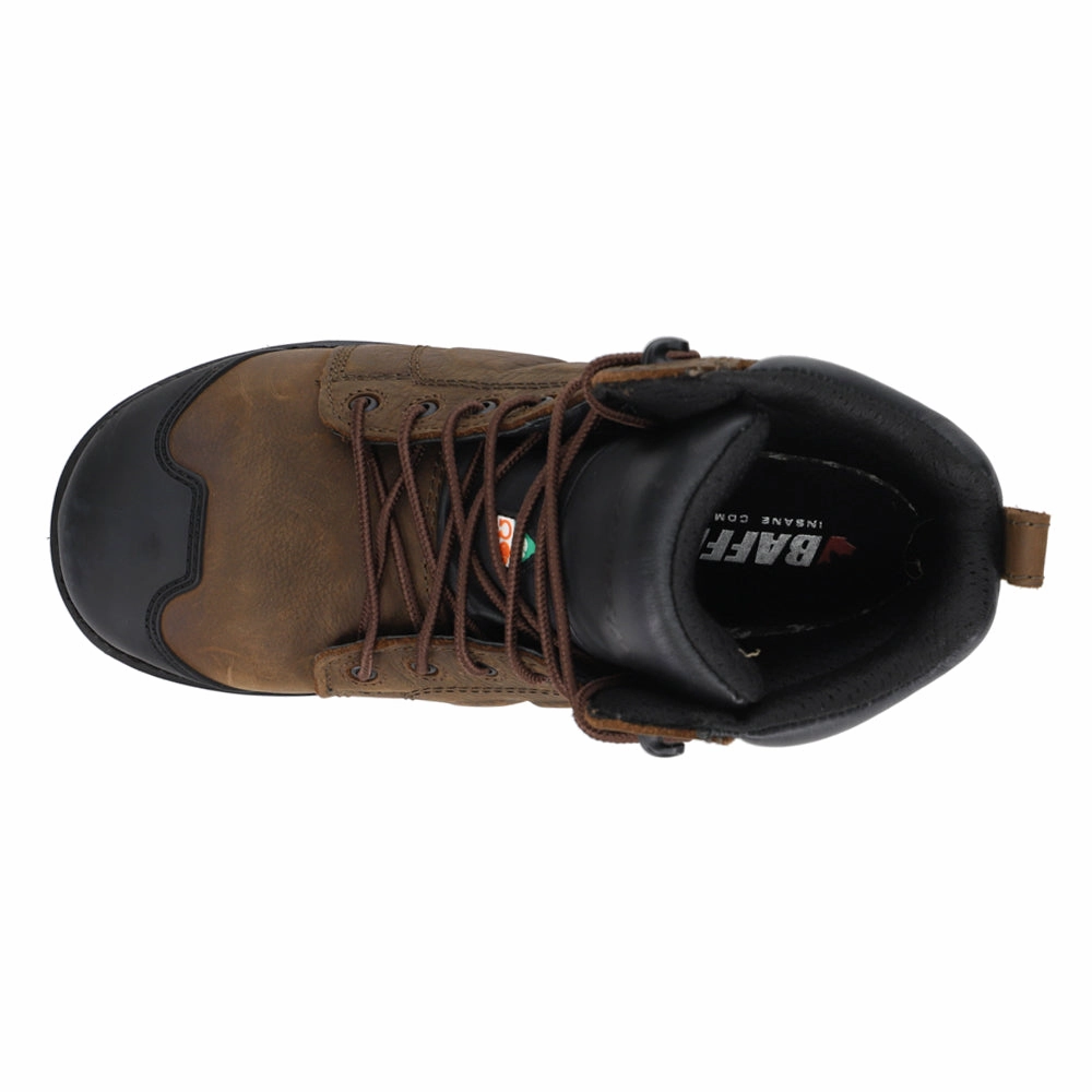 Monster 6 Inch Waterproof Composite Toe Work Boots Work Boots Shoe Laces