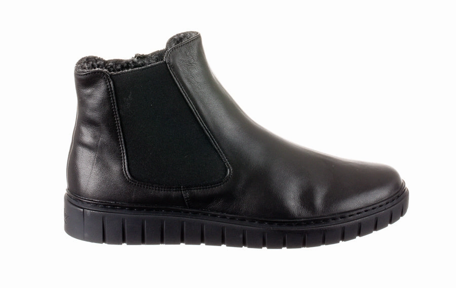 Sem Missy Black Lace Up Cut Out Ankle Boots