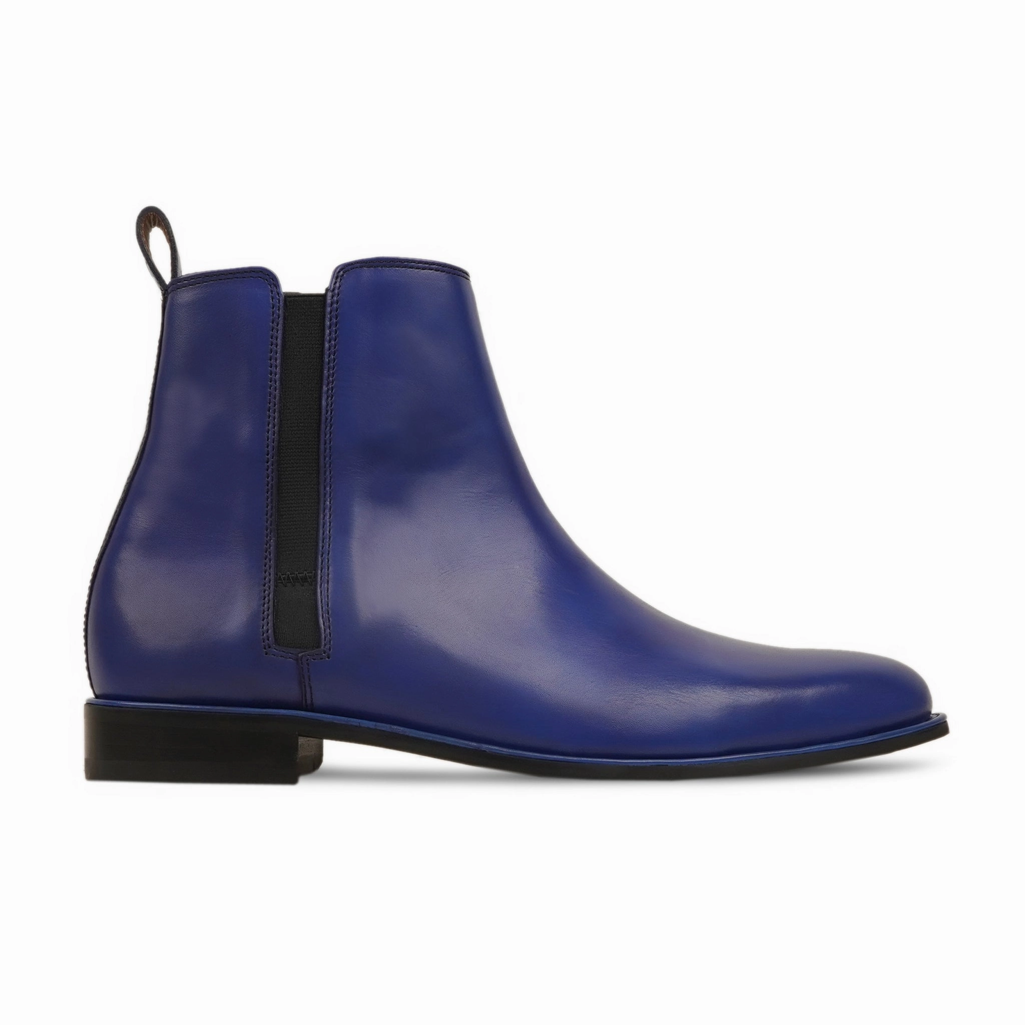 Sentil - Men's Blue Calf Leather Chelsea Boot M&s Chelsea Boots