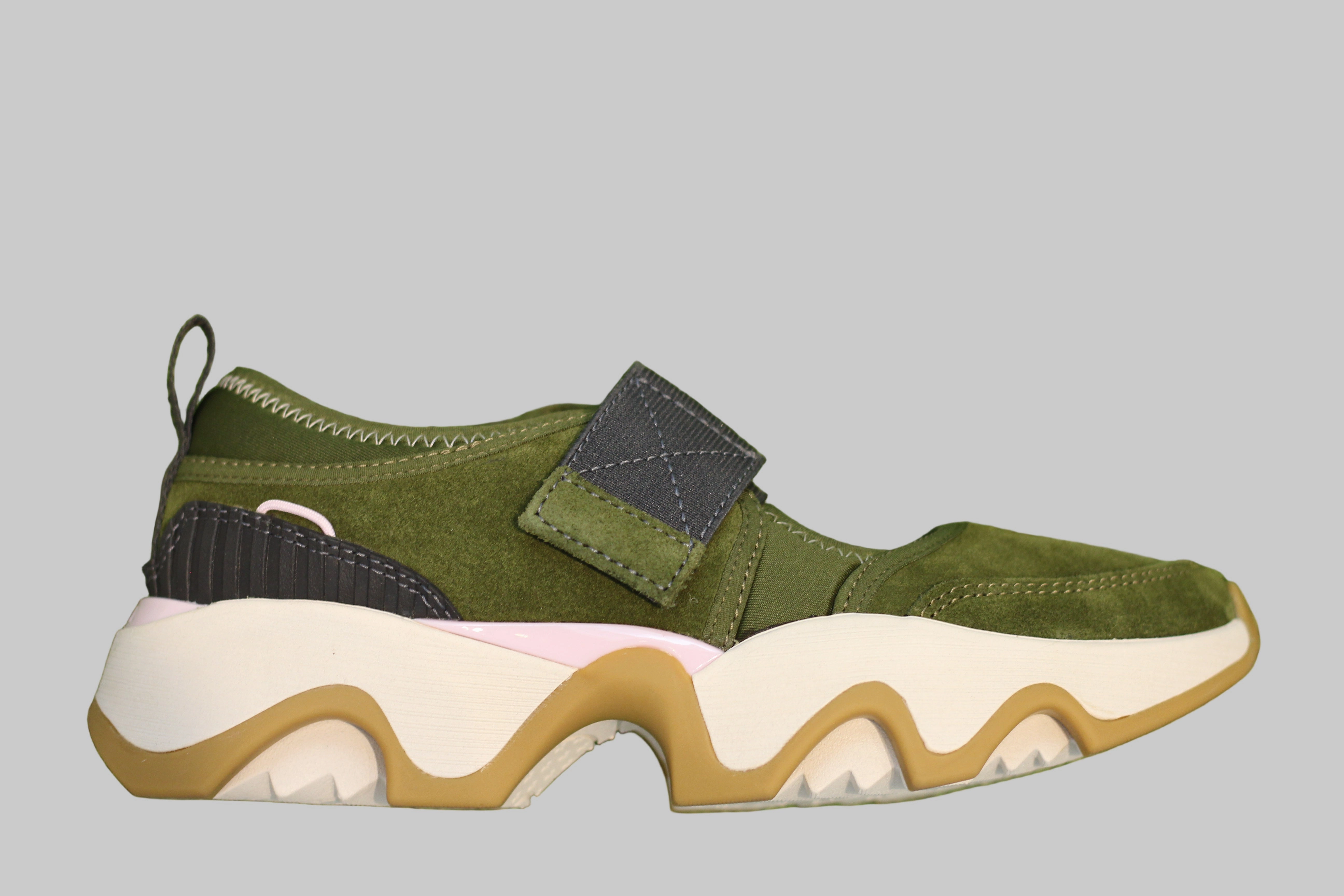 A Mary Jane Shoe Women's Kinetic Impact Mary Jane - Green Suede/Mesh