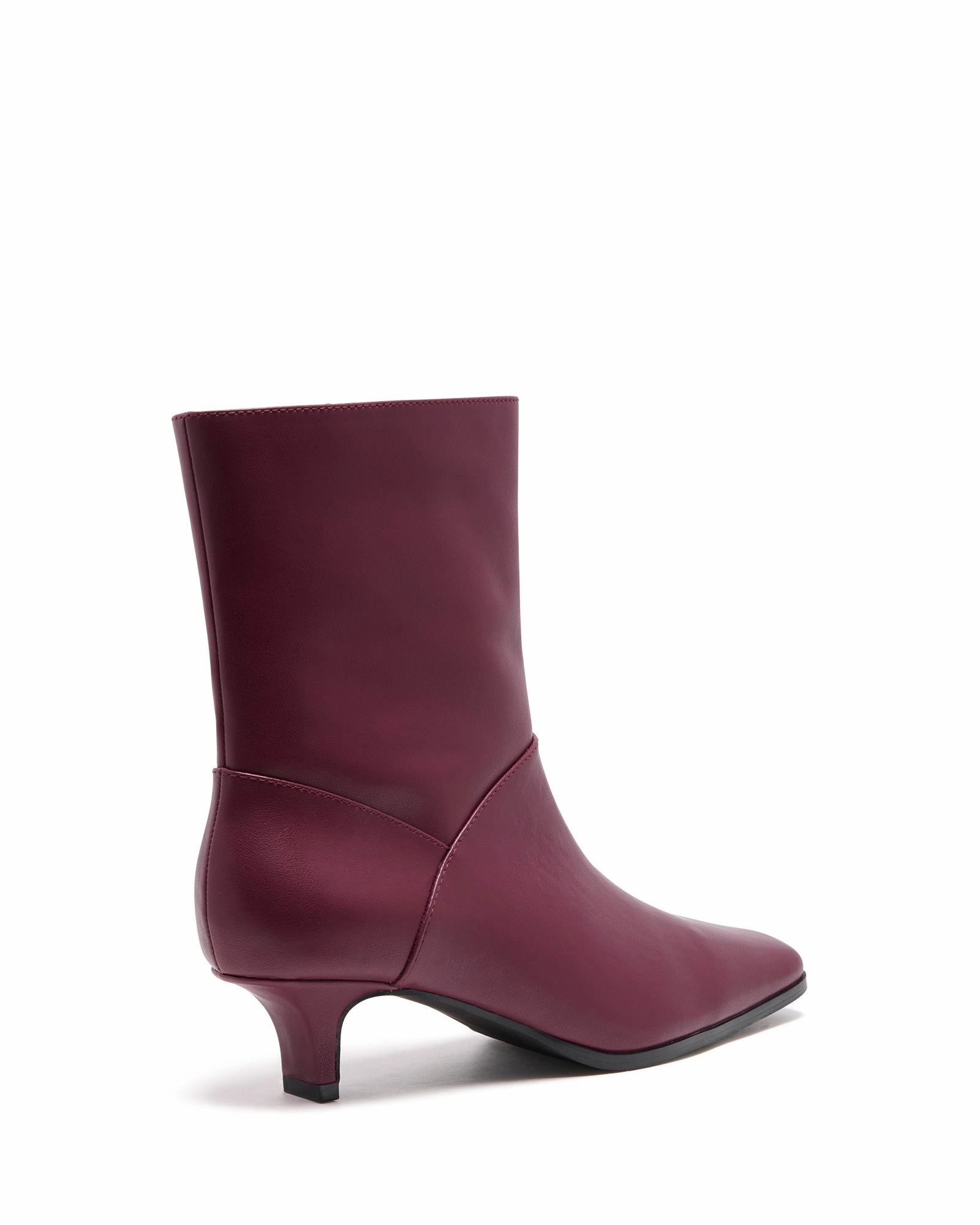 Shade Ankle Boot Bordeaux Ankle Boots With Fur Cuff
