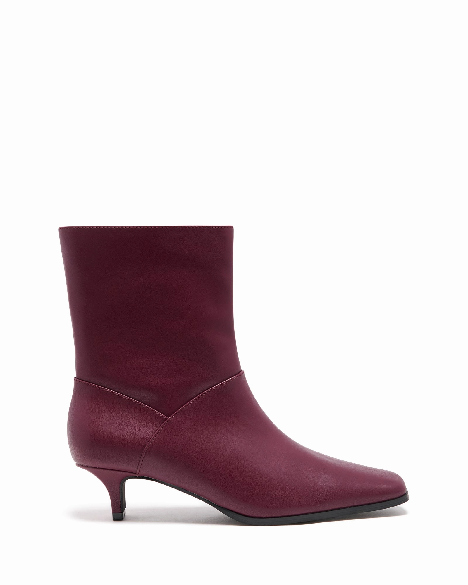 Heel Cut Out Ankle Boots Shade Ankle Boot Bordeaux