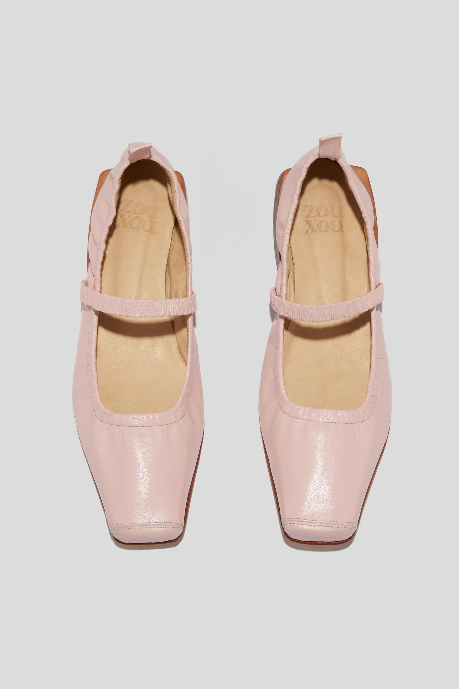 Mary Jane Shoes Size 8 Simona Mary Jane Flat in Pale Pink