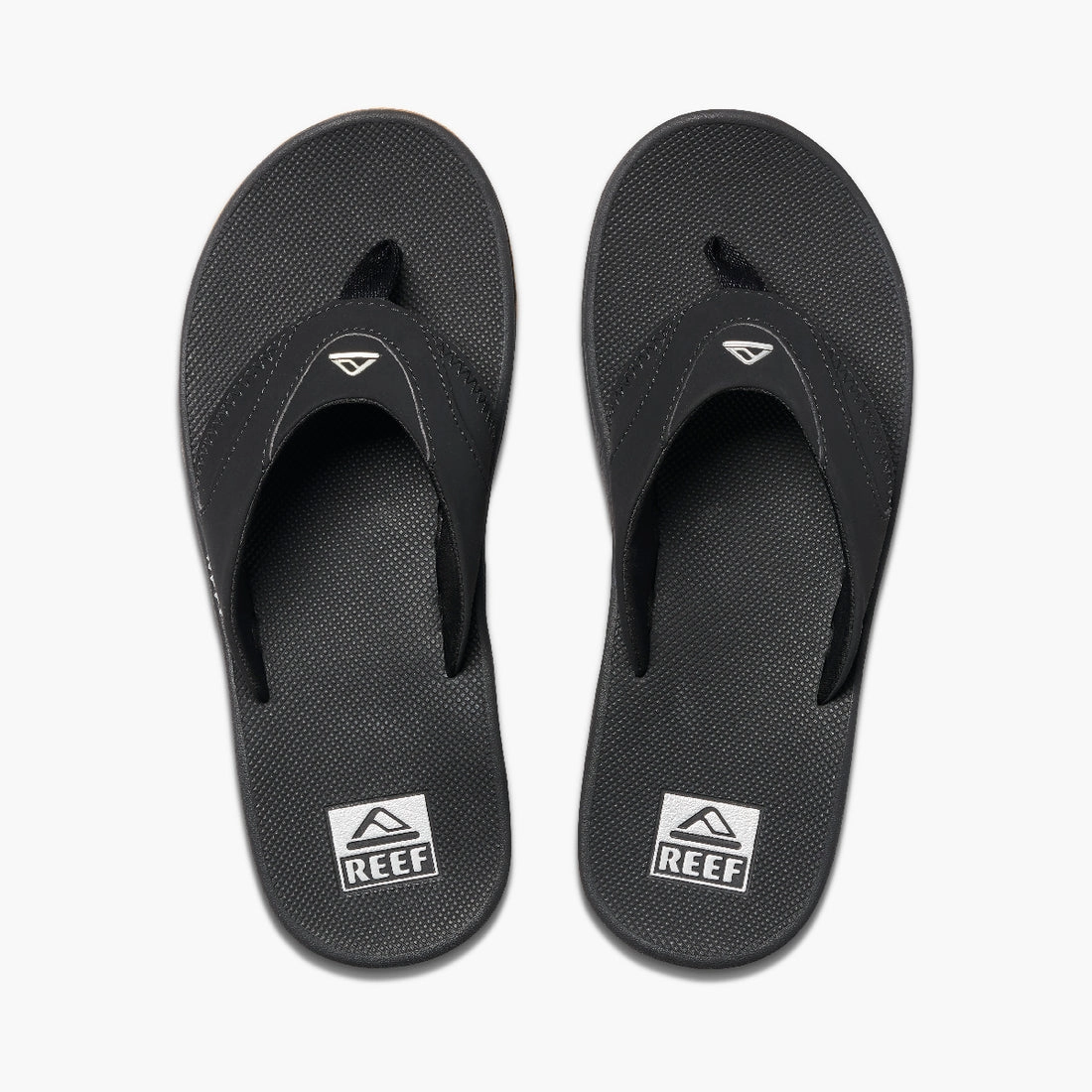 REEF Fanning Sandal-Black/Silver Sandals Cute