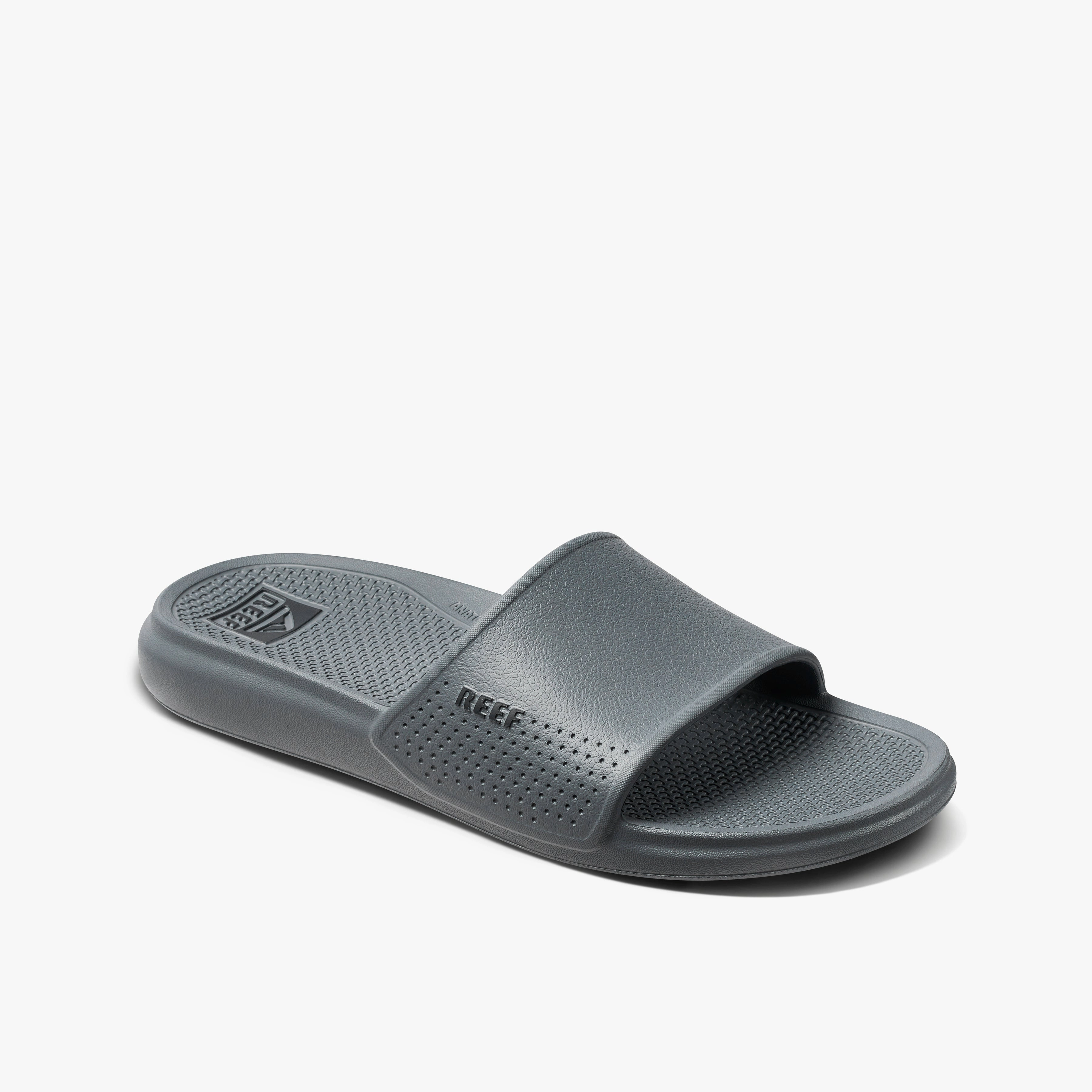 Sandals Contact REEF Oasis Slide Sandal-Grey