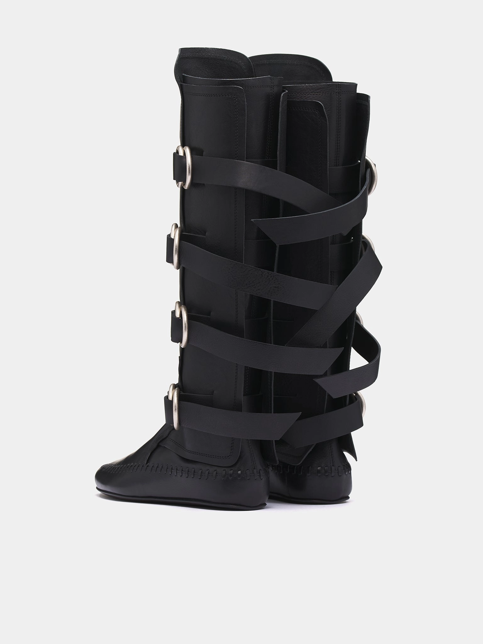 Thick Sole Chelsea Boots Siver Boots (B0012922-LT154-BLACK)