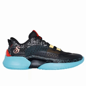 Kinds Of Basketball Shoes Skechers Men's 251055 Snoop Dogg: SKX Resagrip - Boss Treatment Low Black Blue Casual Basketball Shoes