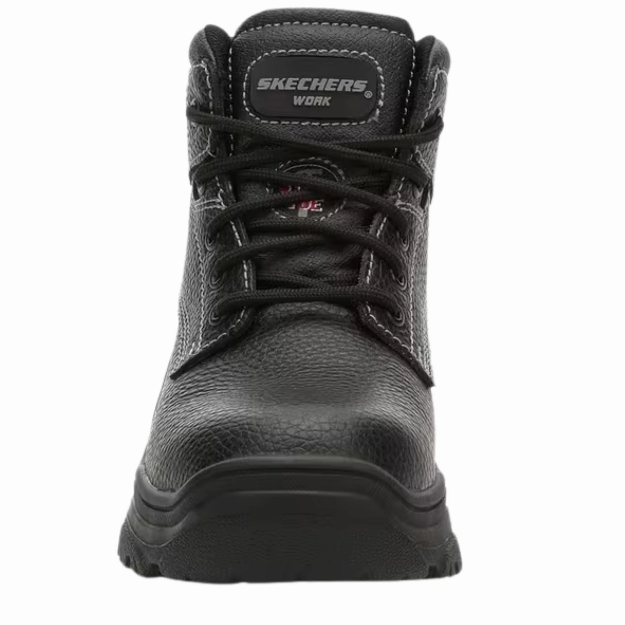 Boots With Denim Skechers Women's 77241 Burgin Krabok Black Steel Toe Work Boots