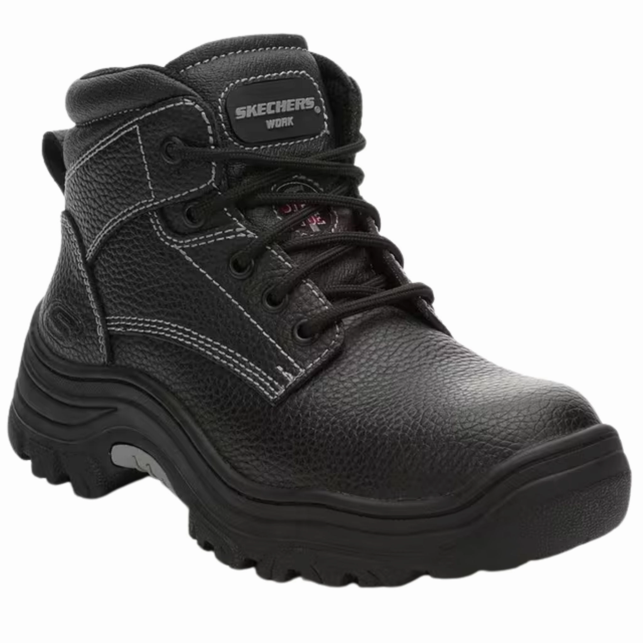 Bottega Veneta Puddle Boots Skechers Women's 77241 Burgin Krabok Black Steel Toe Work Boots